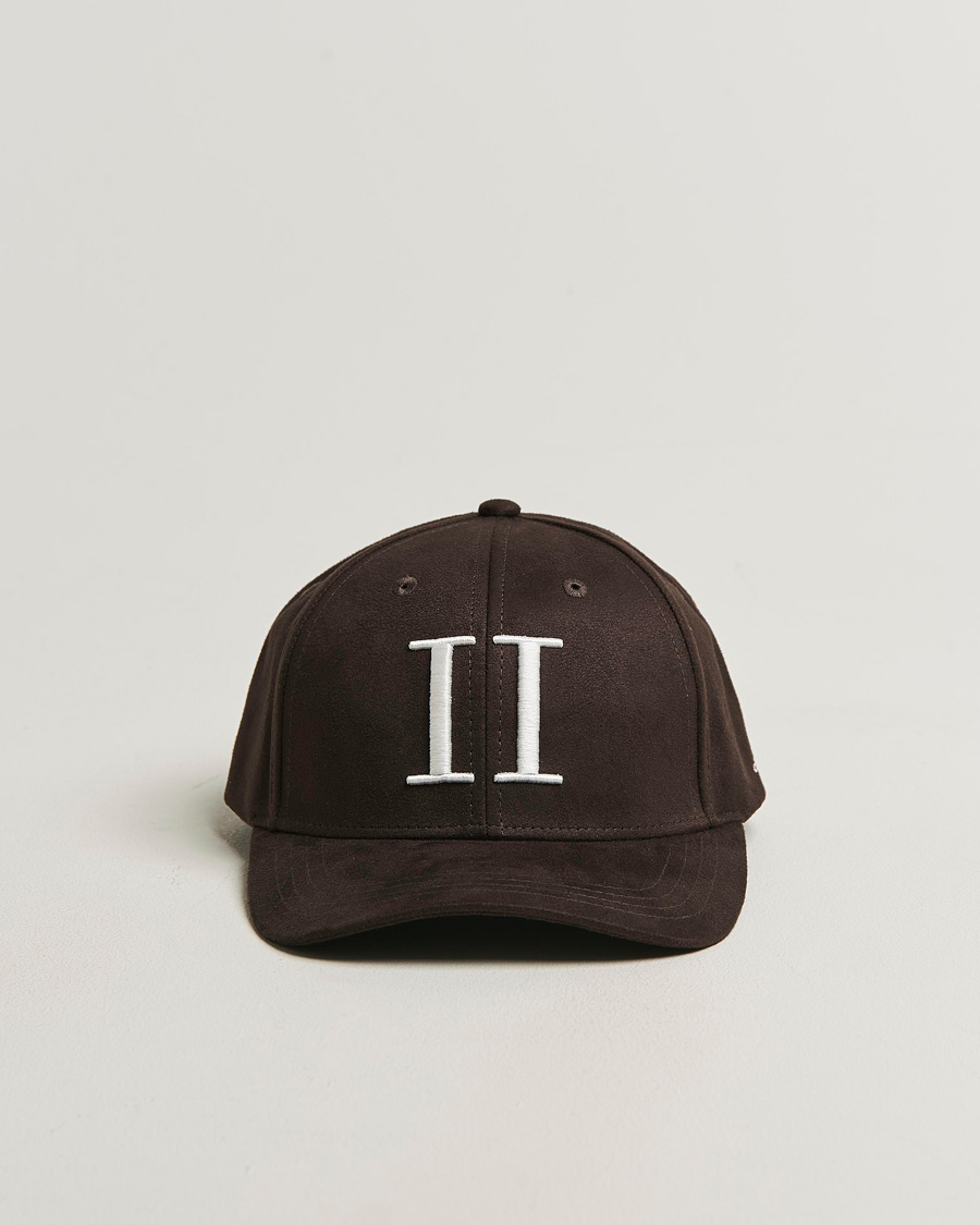 Herren | Hüte & Mützen | LES DEUX | Encore Suede Baseball Cap Coffee Brown