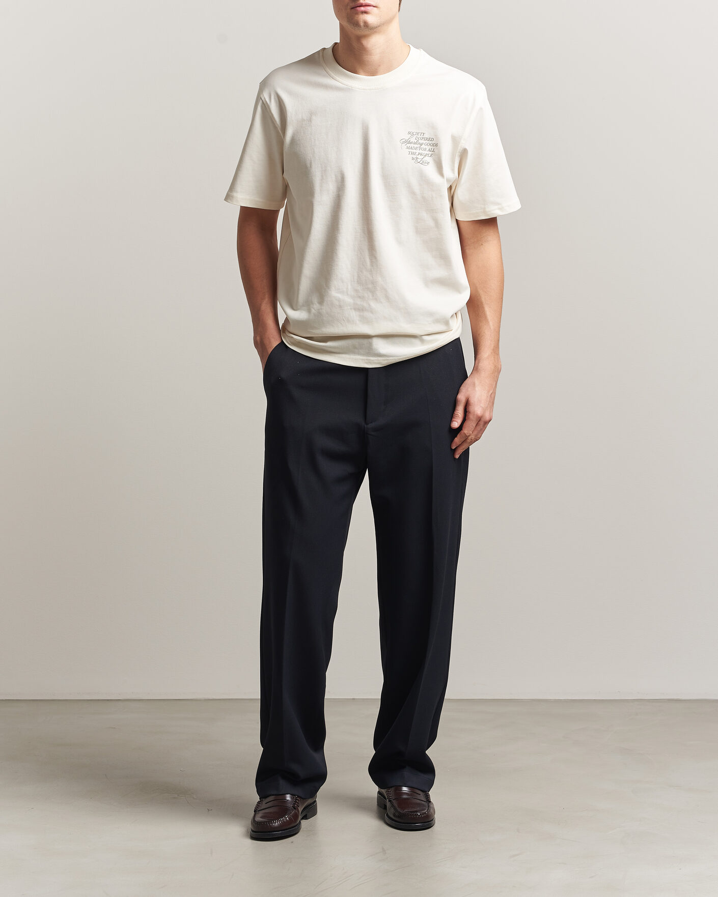 Herren | Hosen | LES DEUX | Como Solid Slack Pants Dark Navy