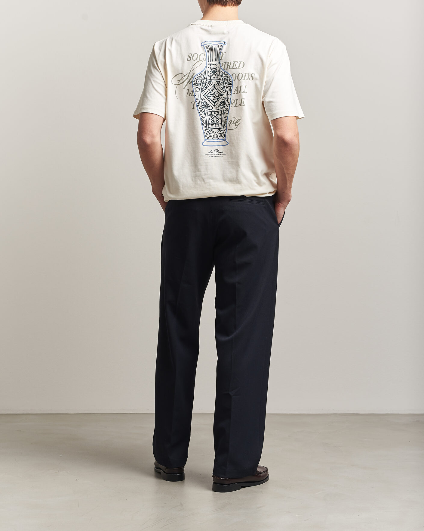 Herren | T-Shirts | LES DEUX | Ben Faience T-Shirt Eggnog White