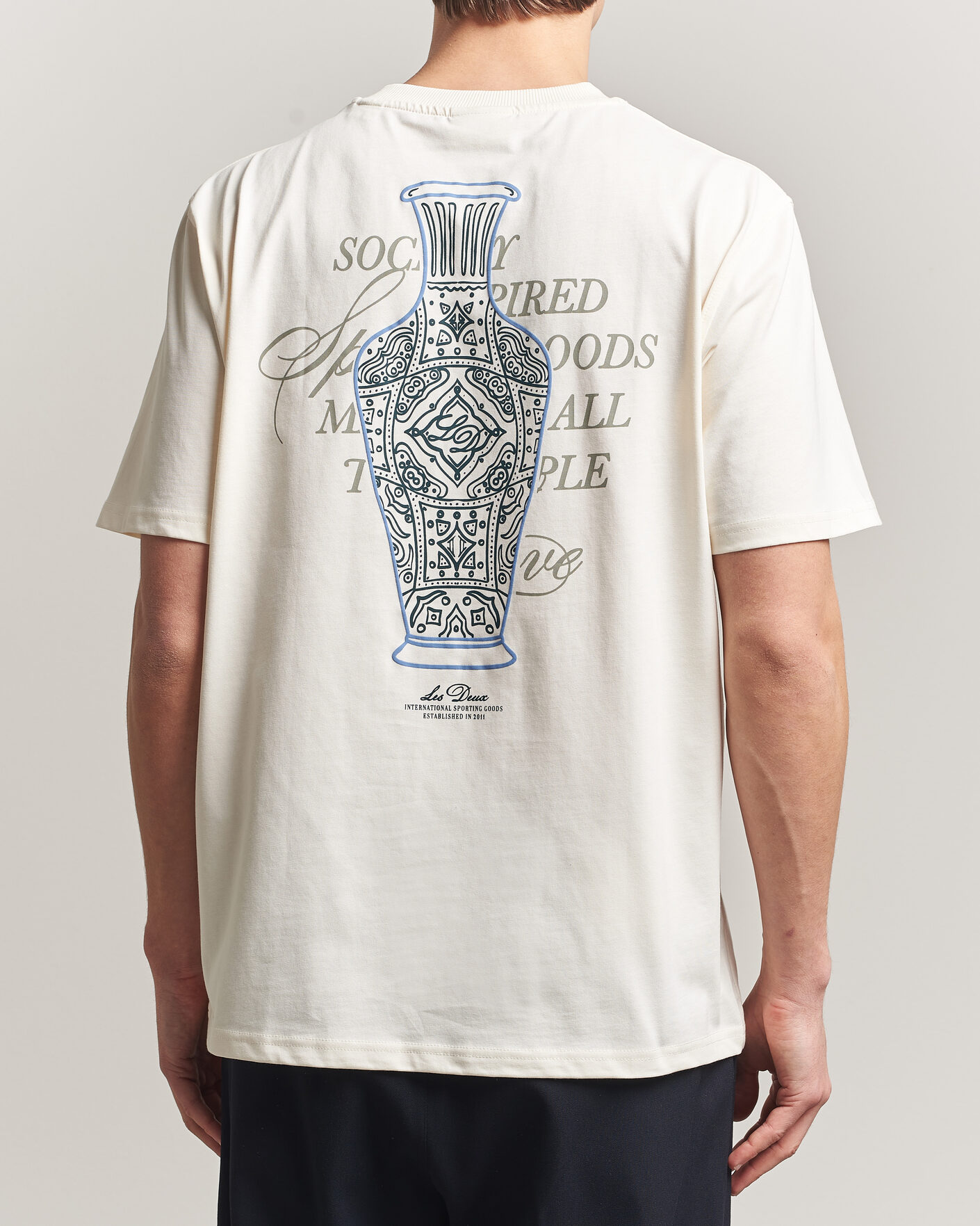 Herren | T-Shirts | LES DEUX | Ben Faience T-Shirt Eggnog White