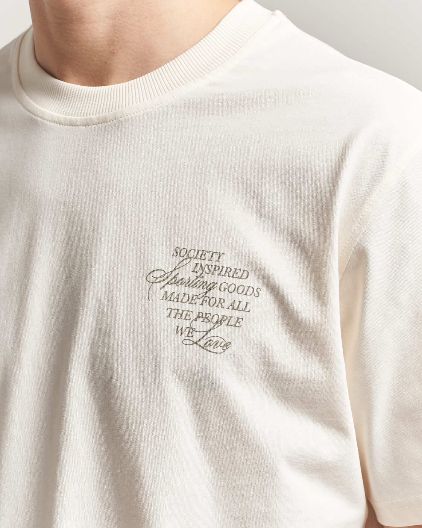 Herren | T-Shirts | LES DEUX | Ben Faience T-Shirt Eggnog White