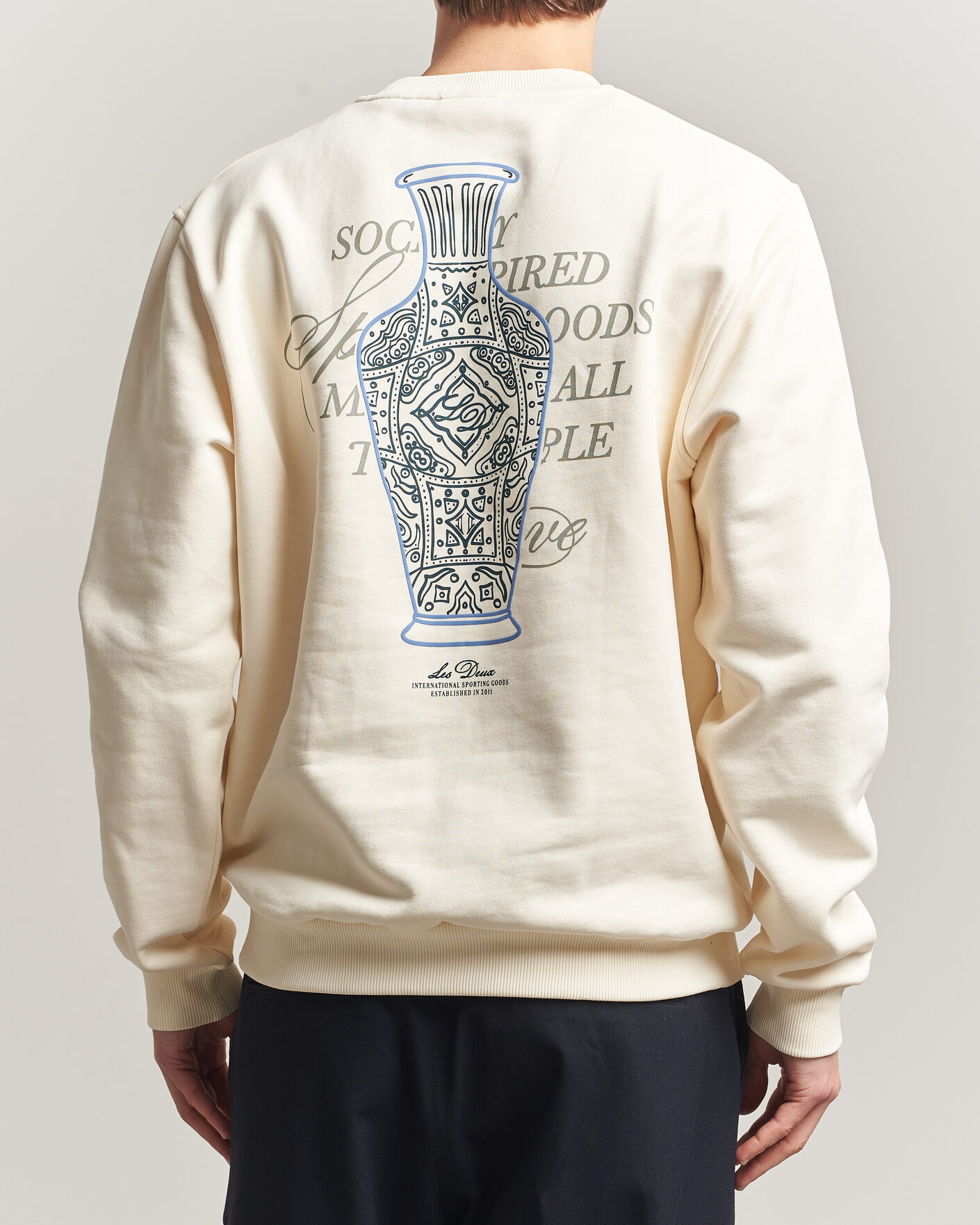 Herren | Pullover | LES DEUX | Ben Faience Sweatshirt Eggnog White