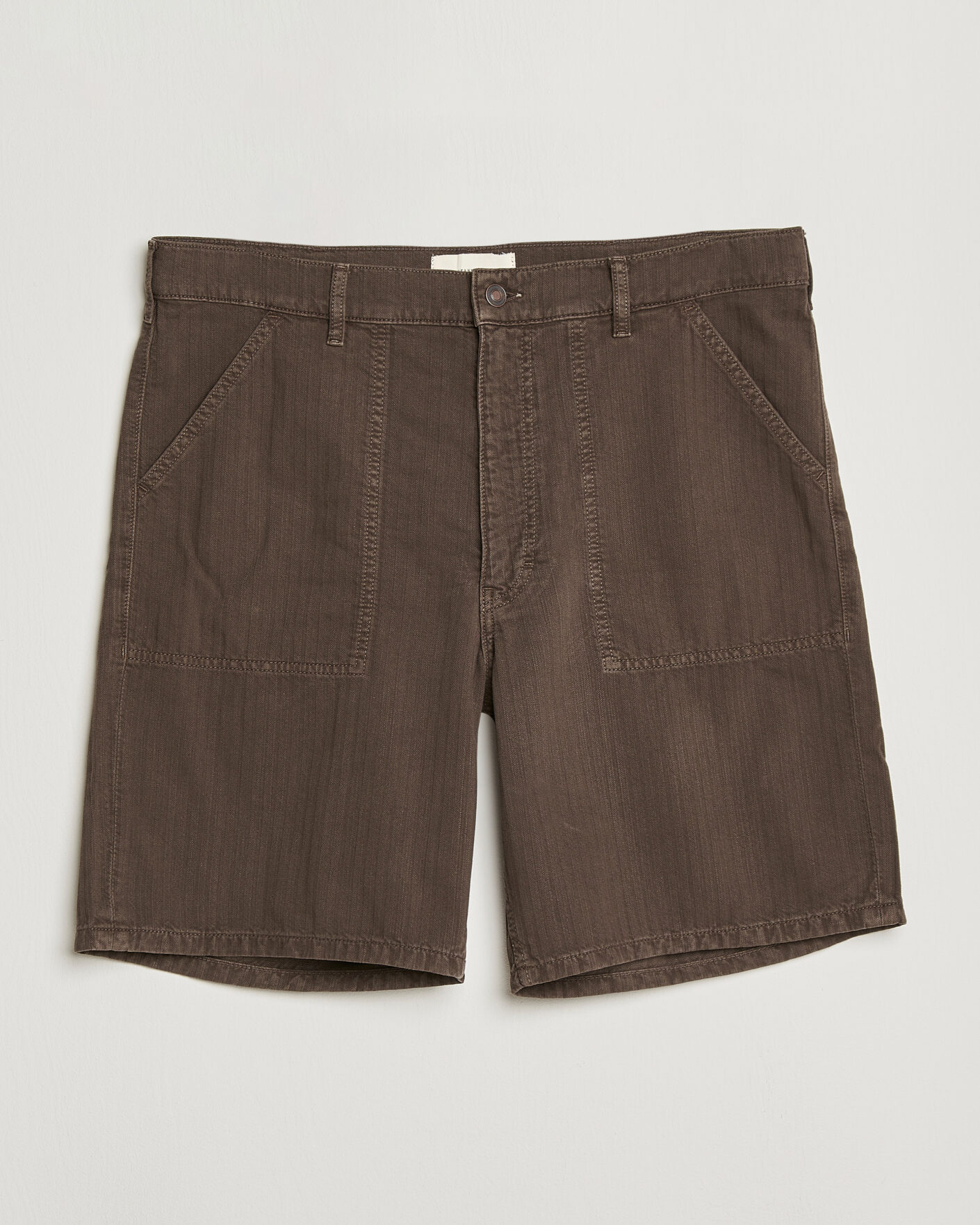 Herren | Shorts | Jeanerica | Genua Worker Chino Shorts Chevron Brown