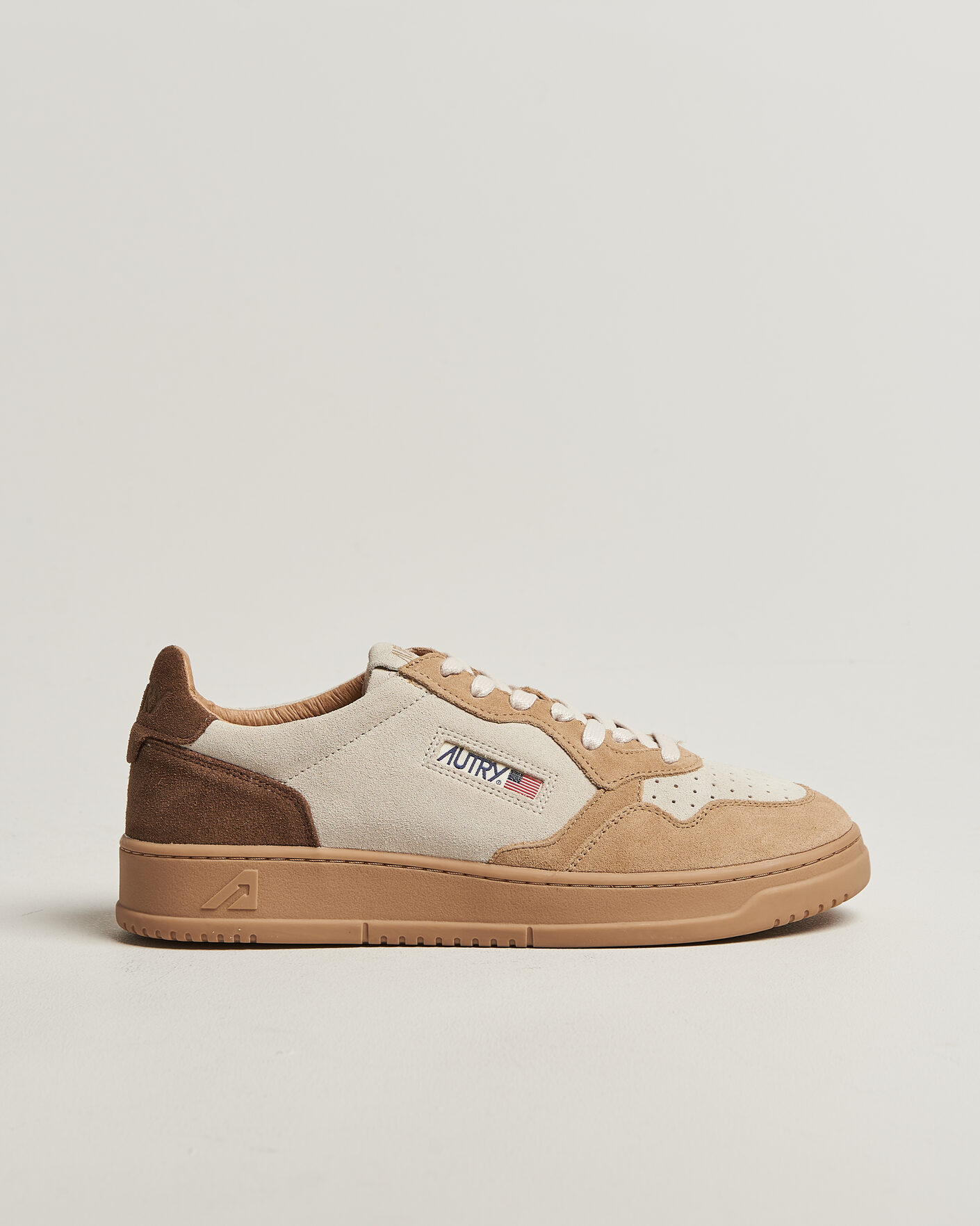 Herren | Sneaker | Autry | Medalist Low Suede Mix Sneaker Tundra/Egg/Peanut