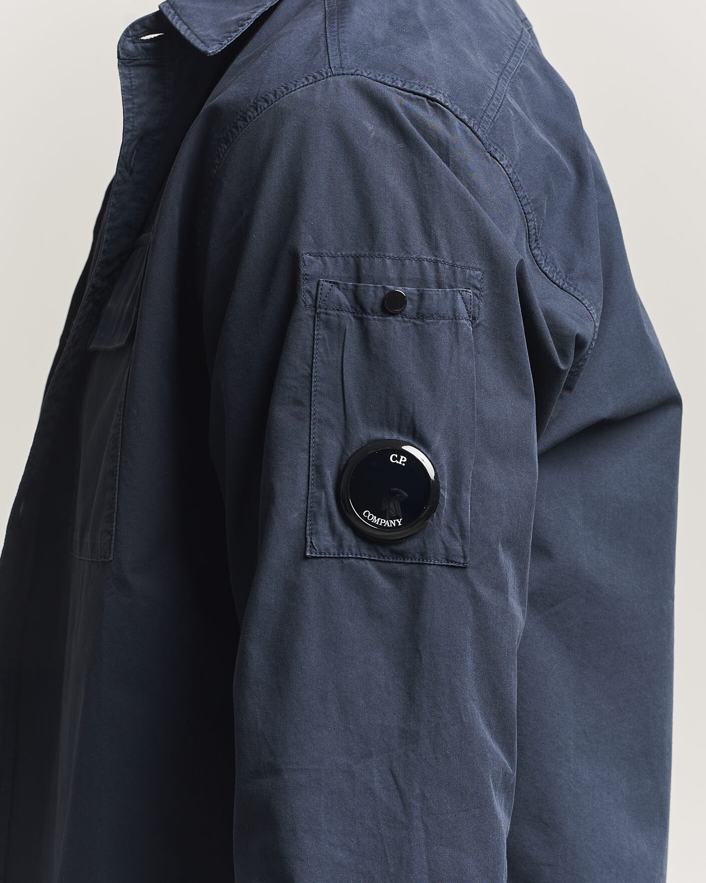 Herren | Hemden | C.P. Company | Organic Gabardine Pocket Shirt Navy