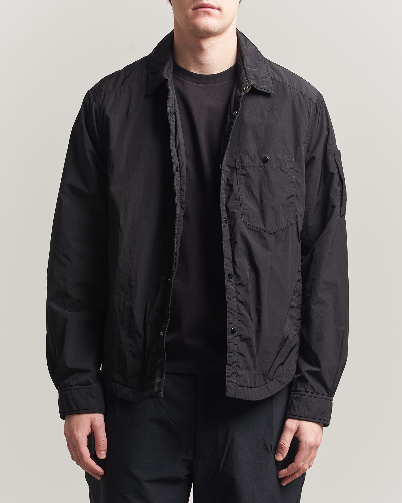 Herren | Jacken | C.P. Company | Chrome R Padded Shirt Jacket Black