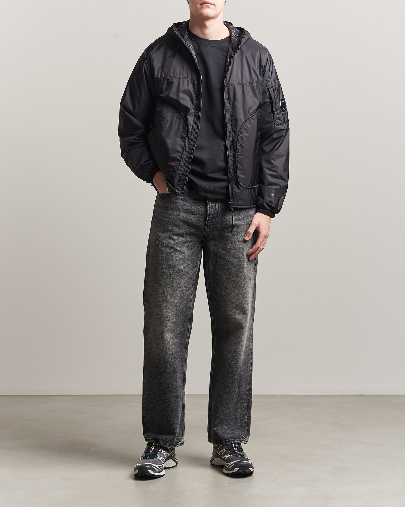 Herren | Jacken | C.P. Company | Nada Shield Primaloft Padded Hood Jacket Black