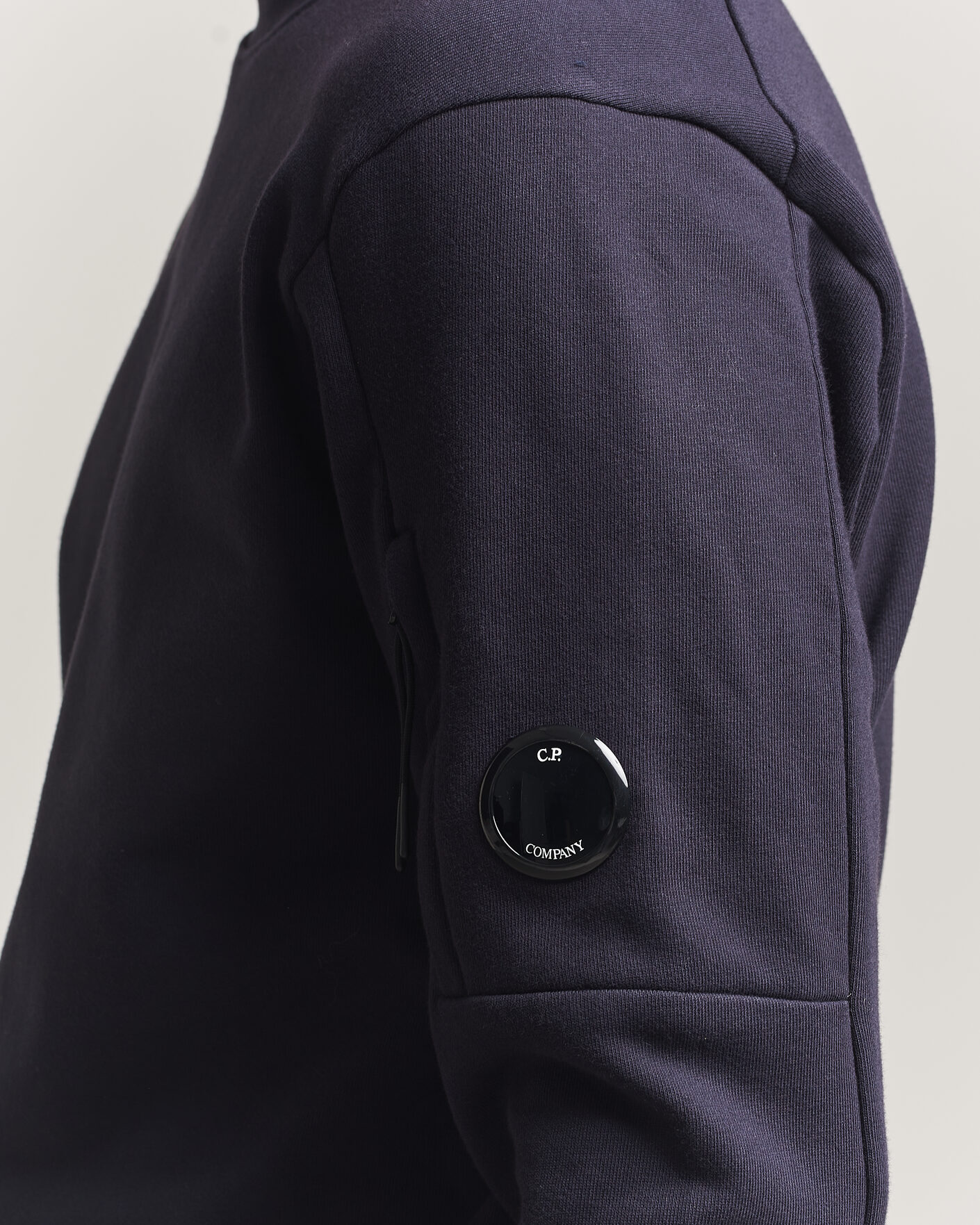 Herren | Pullover | C.P. Company | Diagonal Raised Fleece Lens Sweatshirt Navy