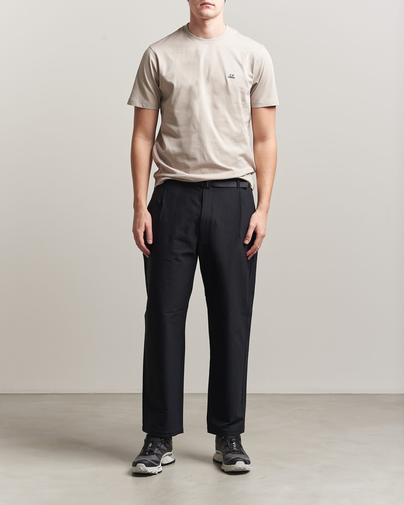 Herren | T-Shirts | C.P. Company | Short Sleeve Small Logo T-Shirt Light Grey