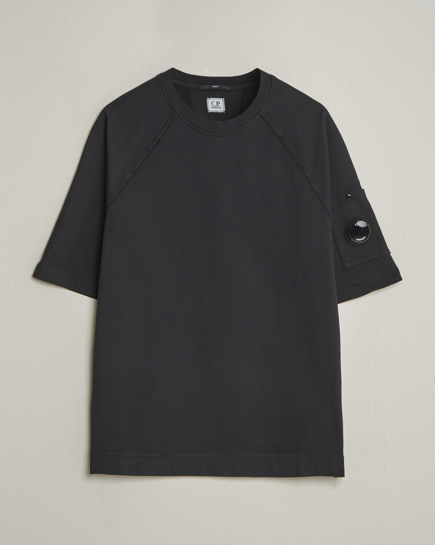 Herren | T-Shirts | C.P. Company | Heavy Weight Lens T-Shirt Black