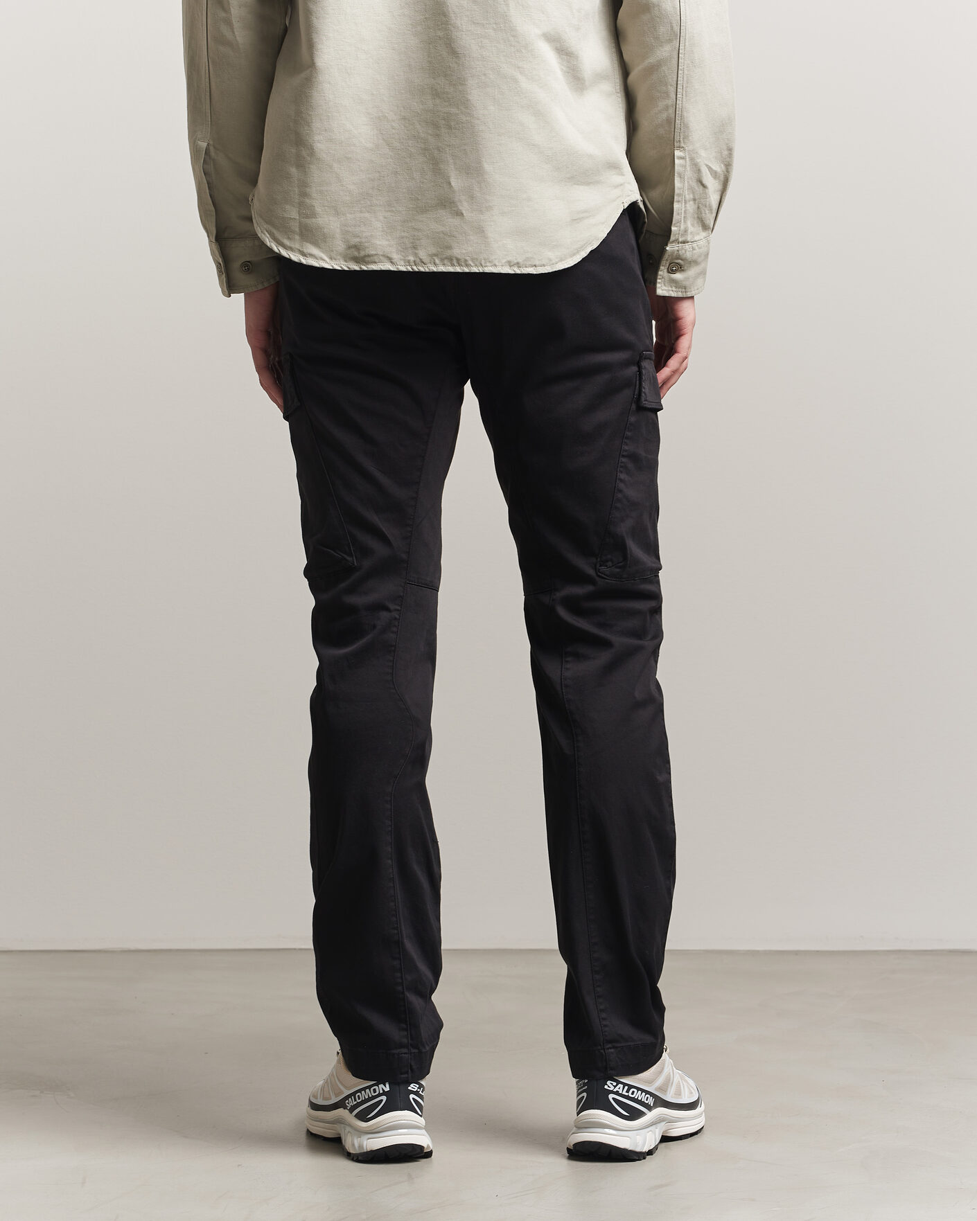 Herren | Hosen | C.P. Company | Satin Stretch Cargo Pants Black