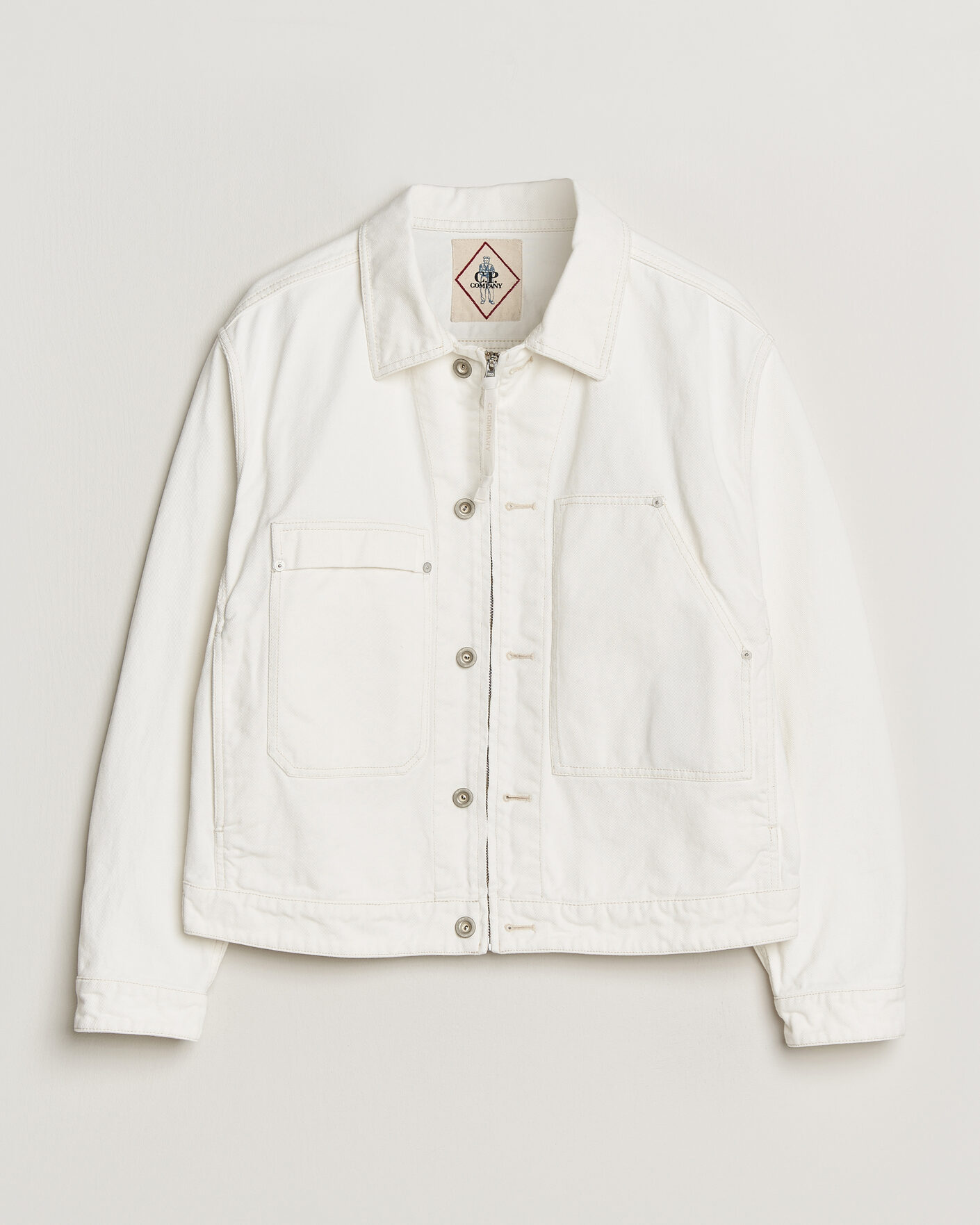 Herren | Jacken | C.P. Company | Bull Denim 10oz Jeans Jacket White