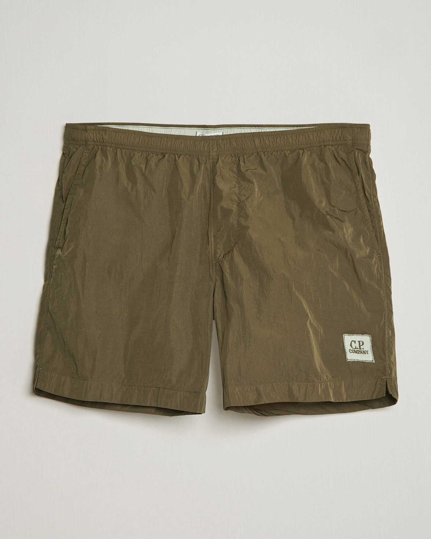 Herren | Badehosen | C.P. Company | Eco Chrome Logo Swimshorts Olive