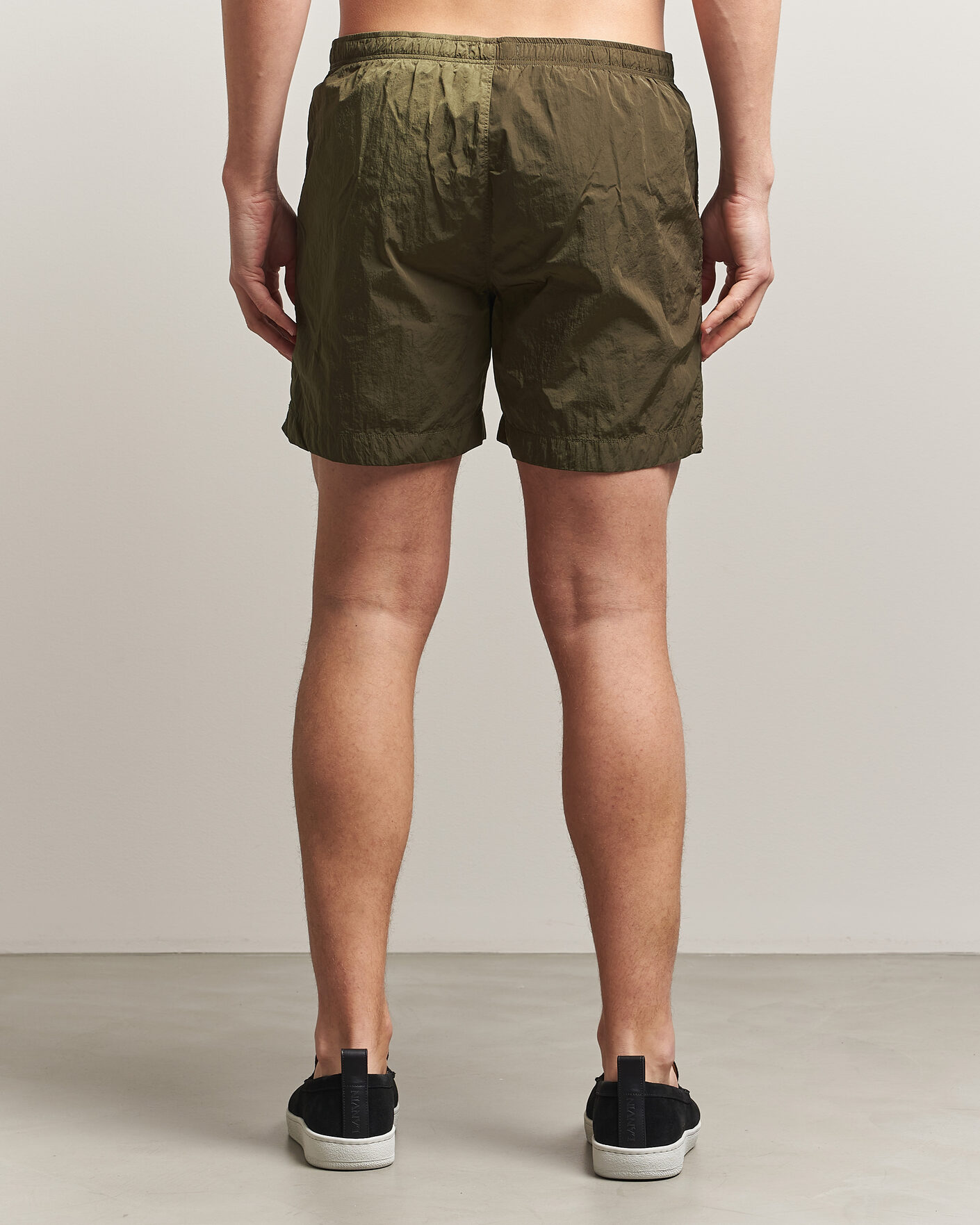 Herren | Badehosen | C.P. Company | Eco Chrome Logo Swimshorts Olive