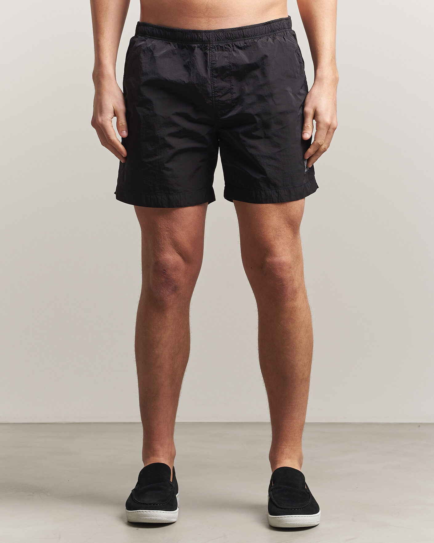 Herren | Badehosen | C.P. Company | Eco Chrome Logo Swimshorts Black