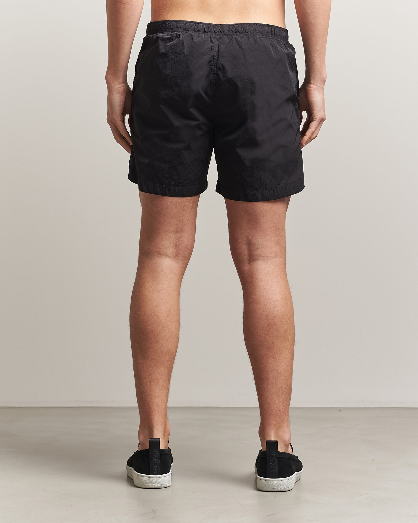 Herren | Badehosen | C.P. Company | Eco Chrome Logo Swimshorts Black
