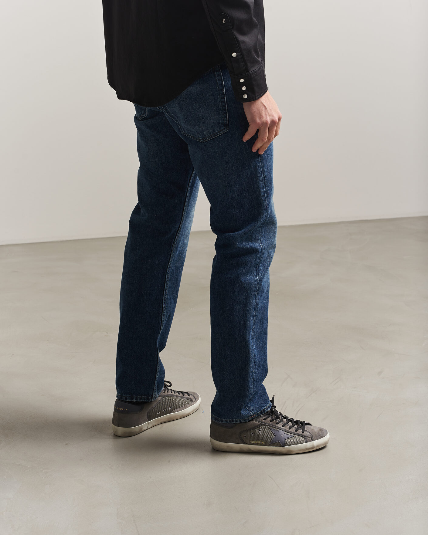 Herren | Golden Goose Super-Star Sneakers Dark Grey | Golden Goose | Super-Star Sneakers Dark Grey