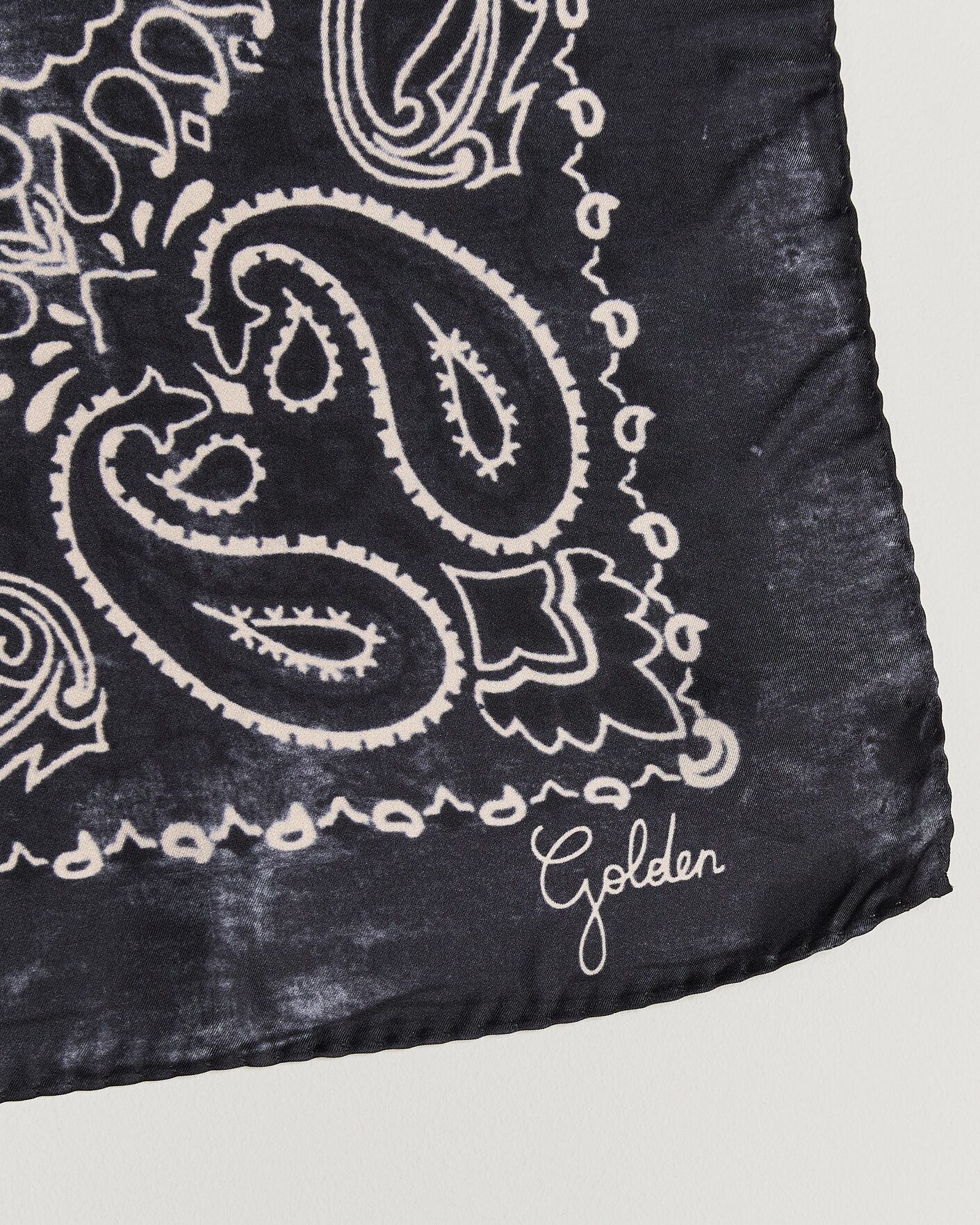 Herren | Einstecktücher | Golden Goose | Paisley Silk Bandana Antracite