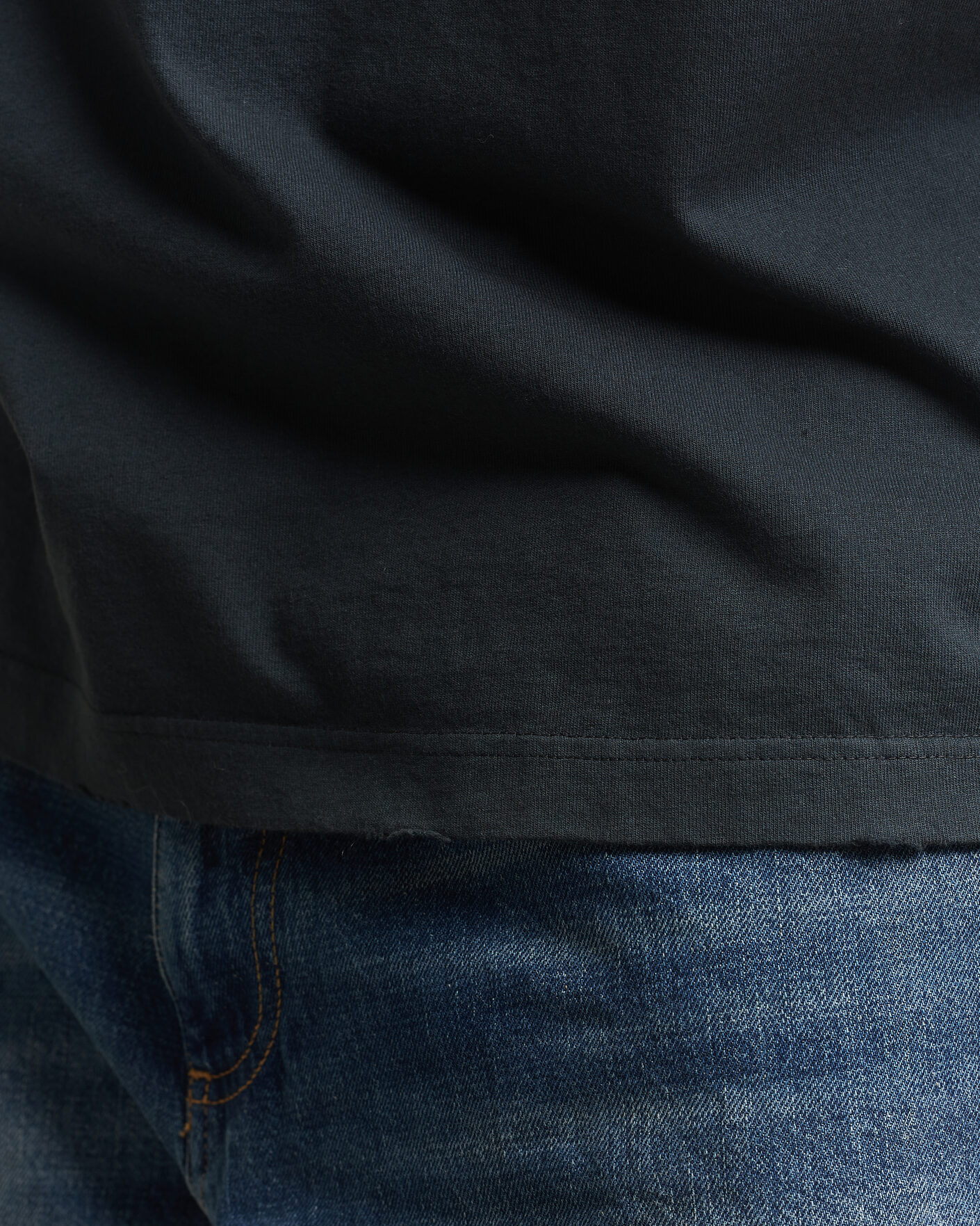 Herren | T-Shirts | Golden Goose | Relaxed Fit Cotton T-Shirt Washed Black