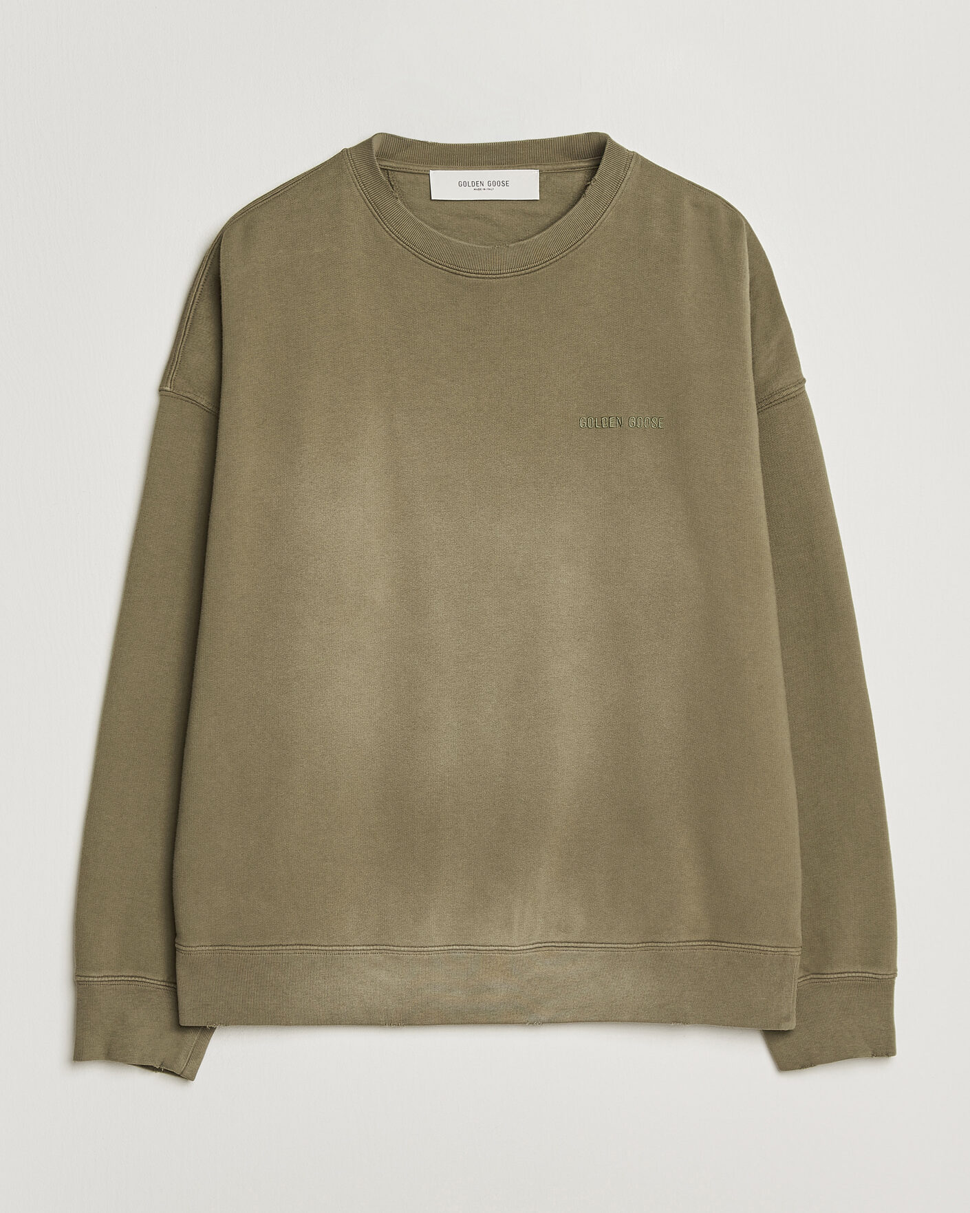 Herren | Pullover | Golden Goose | Journey Dyed Cotton Sweatshirt Washed Beige