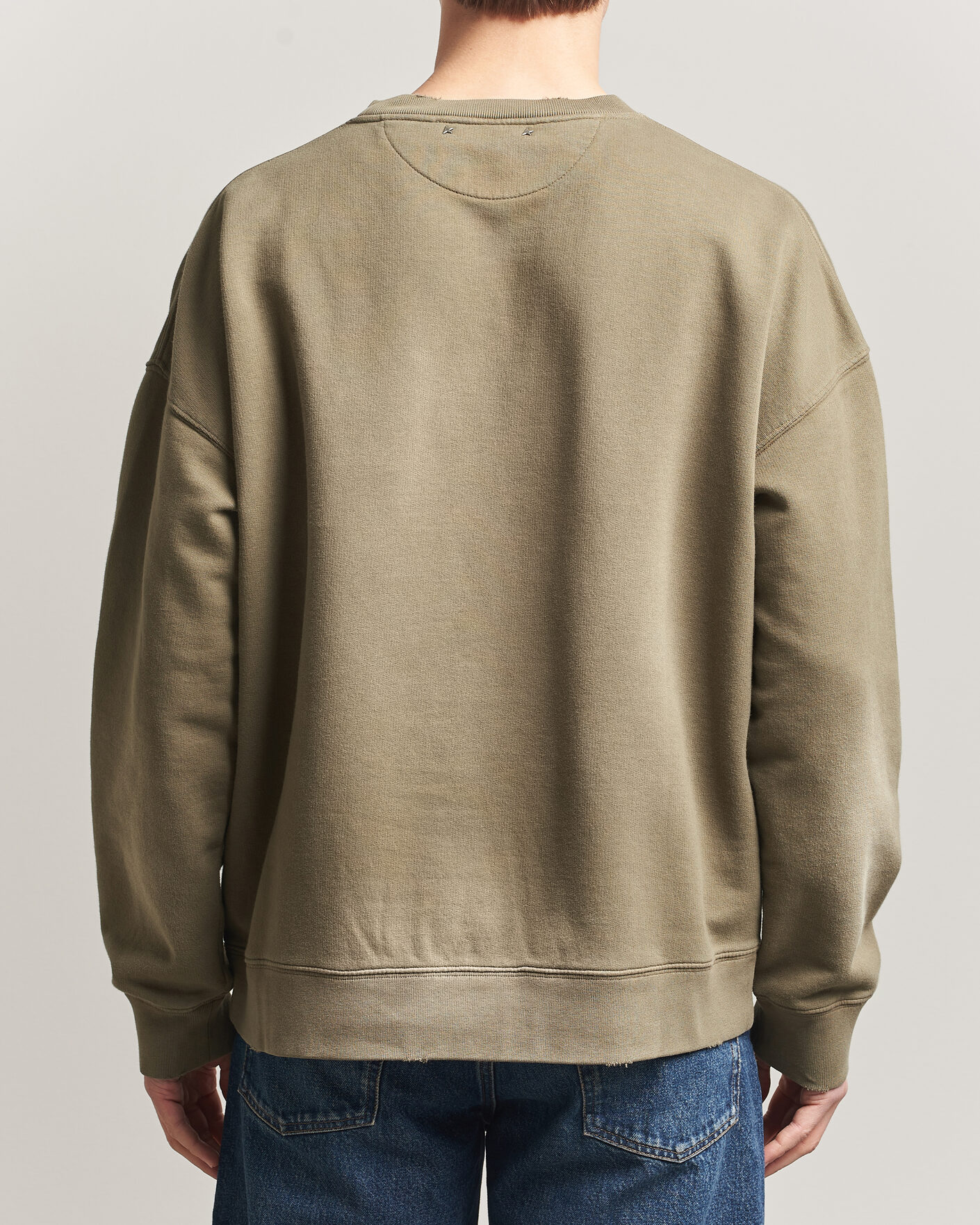 Herren | Pullover | Golden Goose | Journey Dyed Cotton Sweatshirt Washed Beige