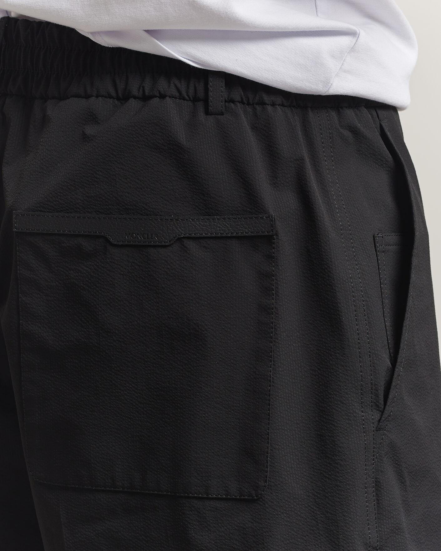 Herren | Shorts | Moncler | Lightweight Seersucker Shorts Black