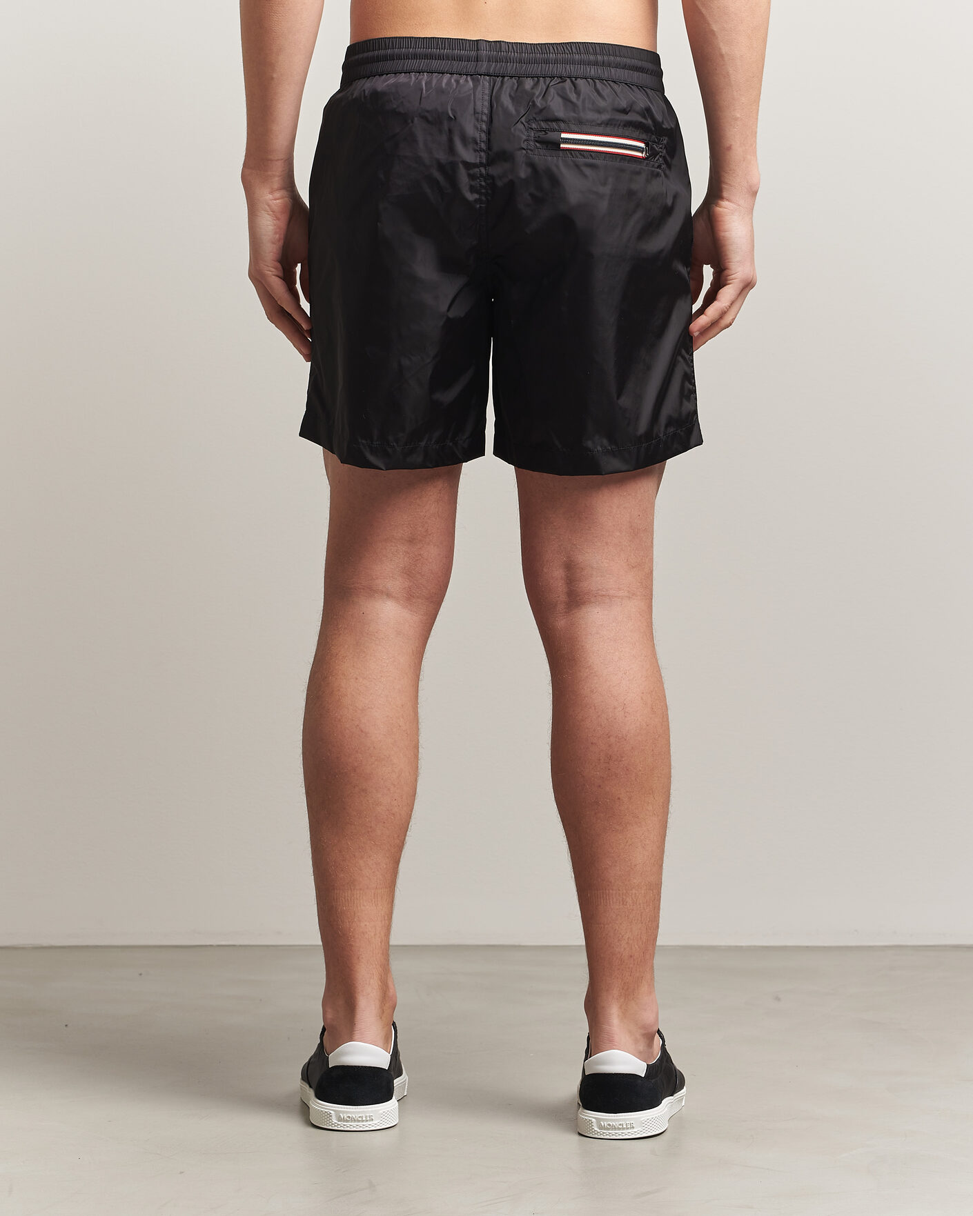 Herren | Badehosen | Moncler | Tricolore Logo Swim Shorts Black