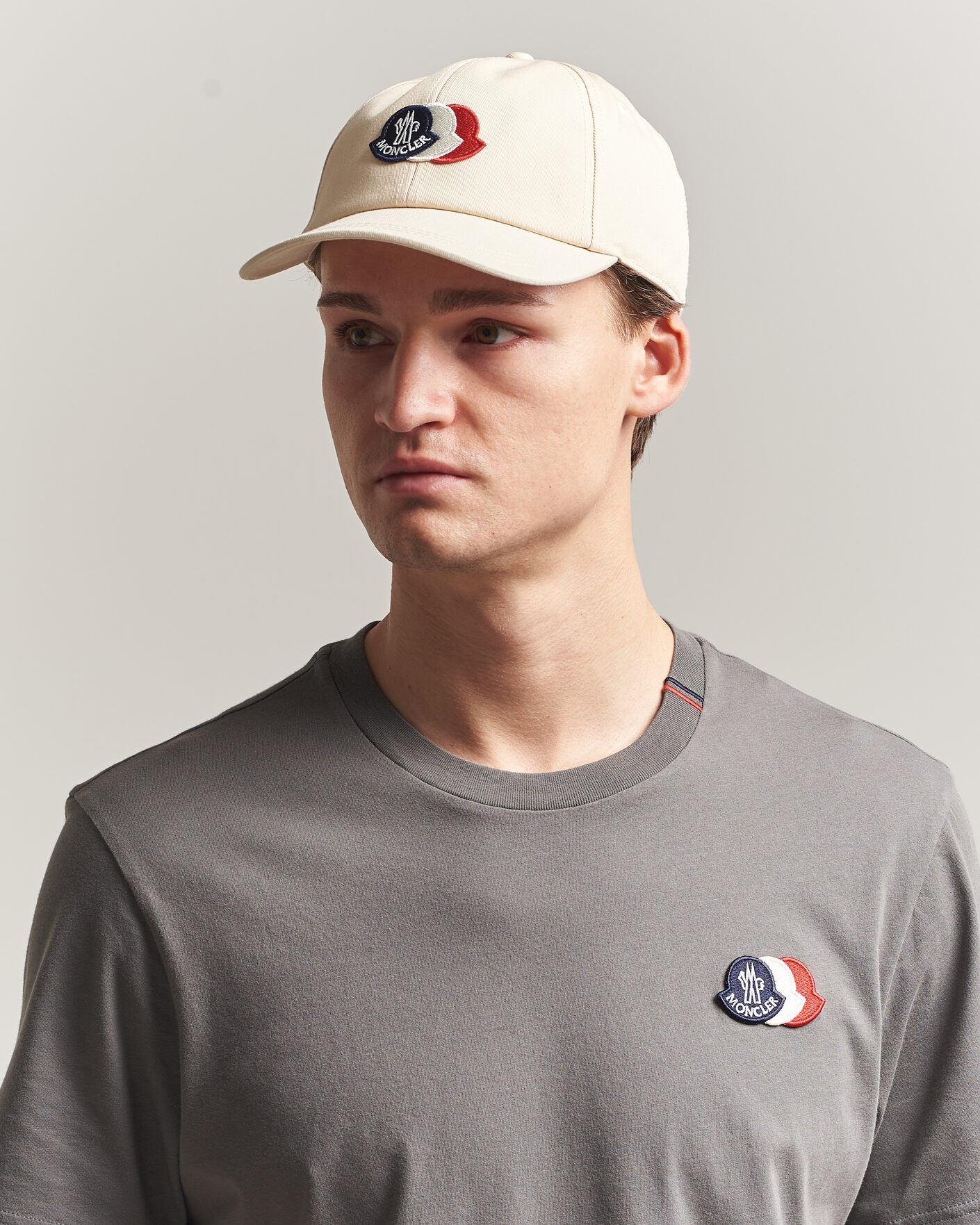 Herren | Hüte & Mützen | Moncler | Tricolore Logo Cap Light Beige