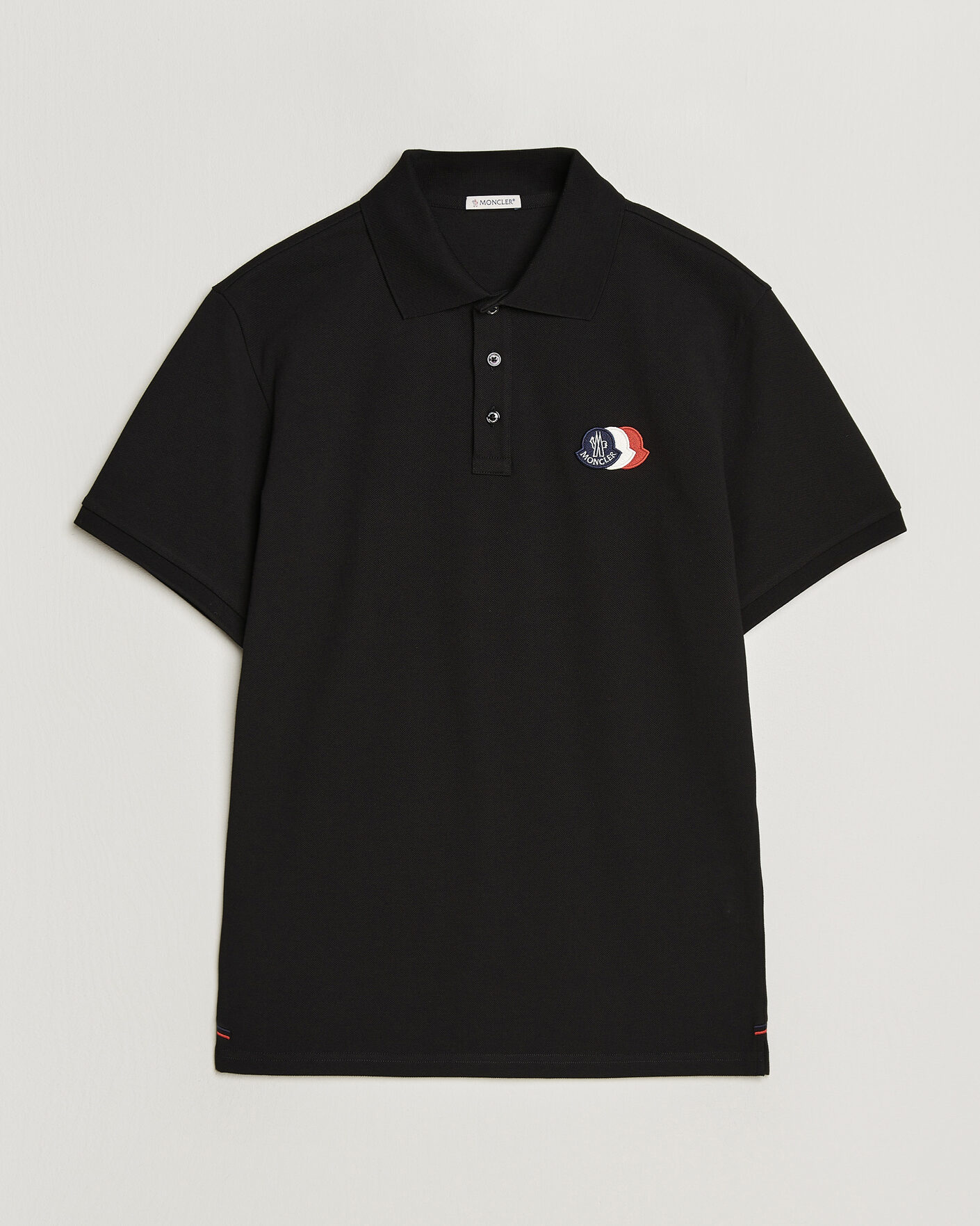 Herren | Poloshirts | Moncler | Tricolore Logo Polo Black