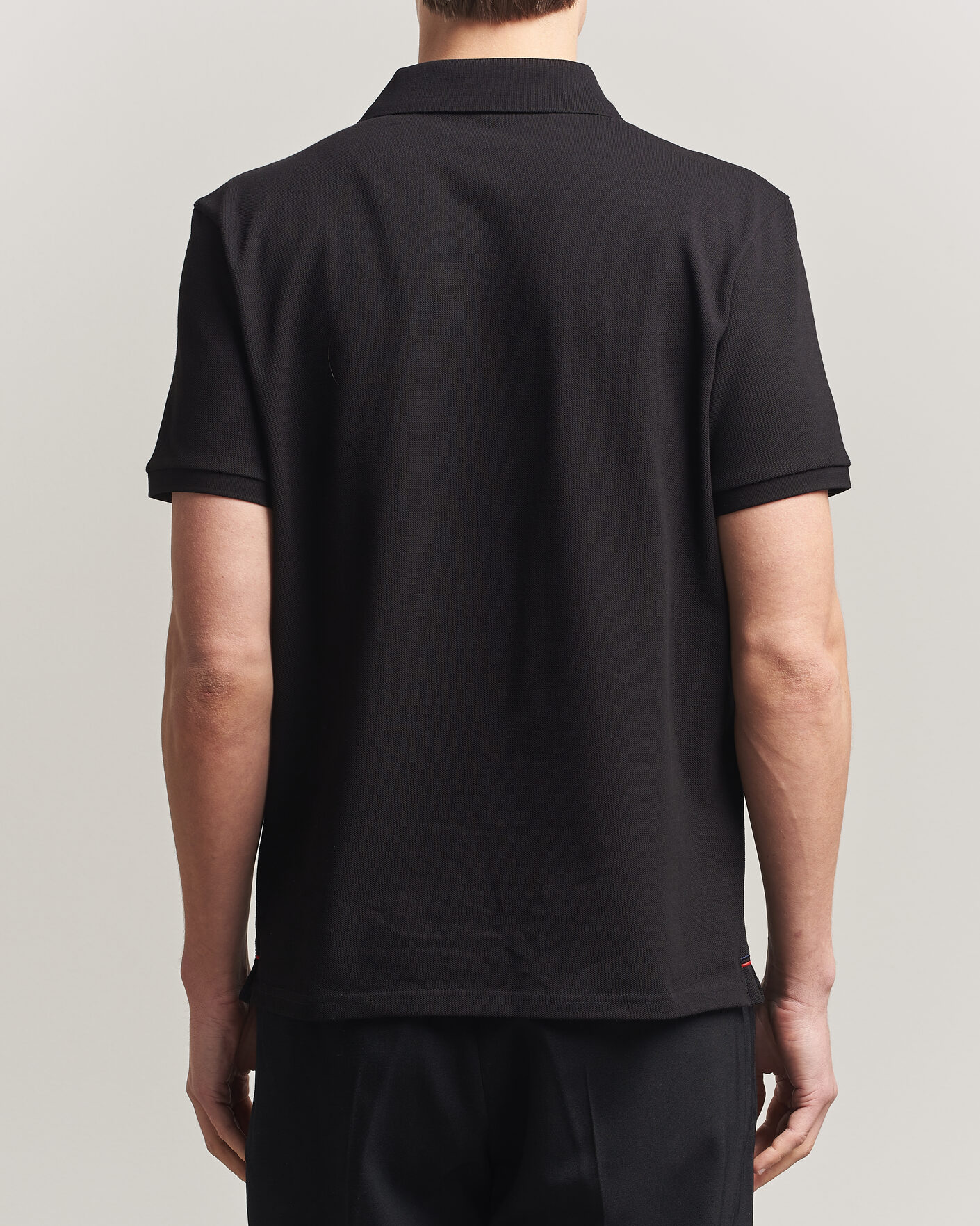 Herren | Poloshirts | Moncler | Tricolore Logo Polo Black