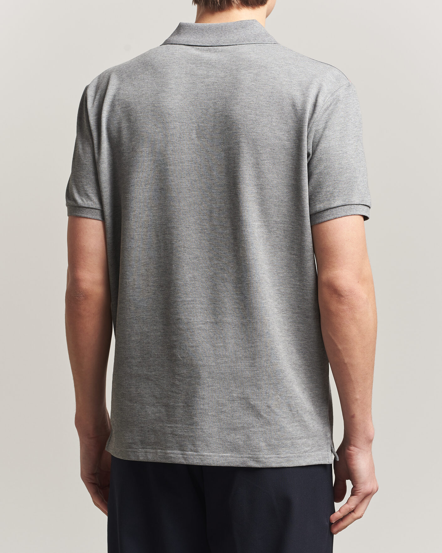 Herren | Poloshirts | Moncler | Tricolore Shoulder Polo Light Grey