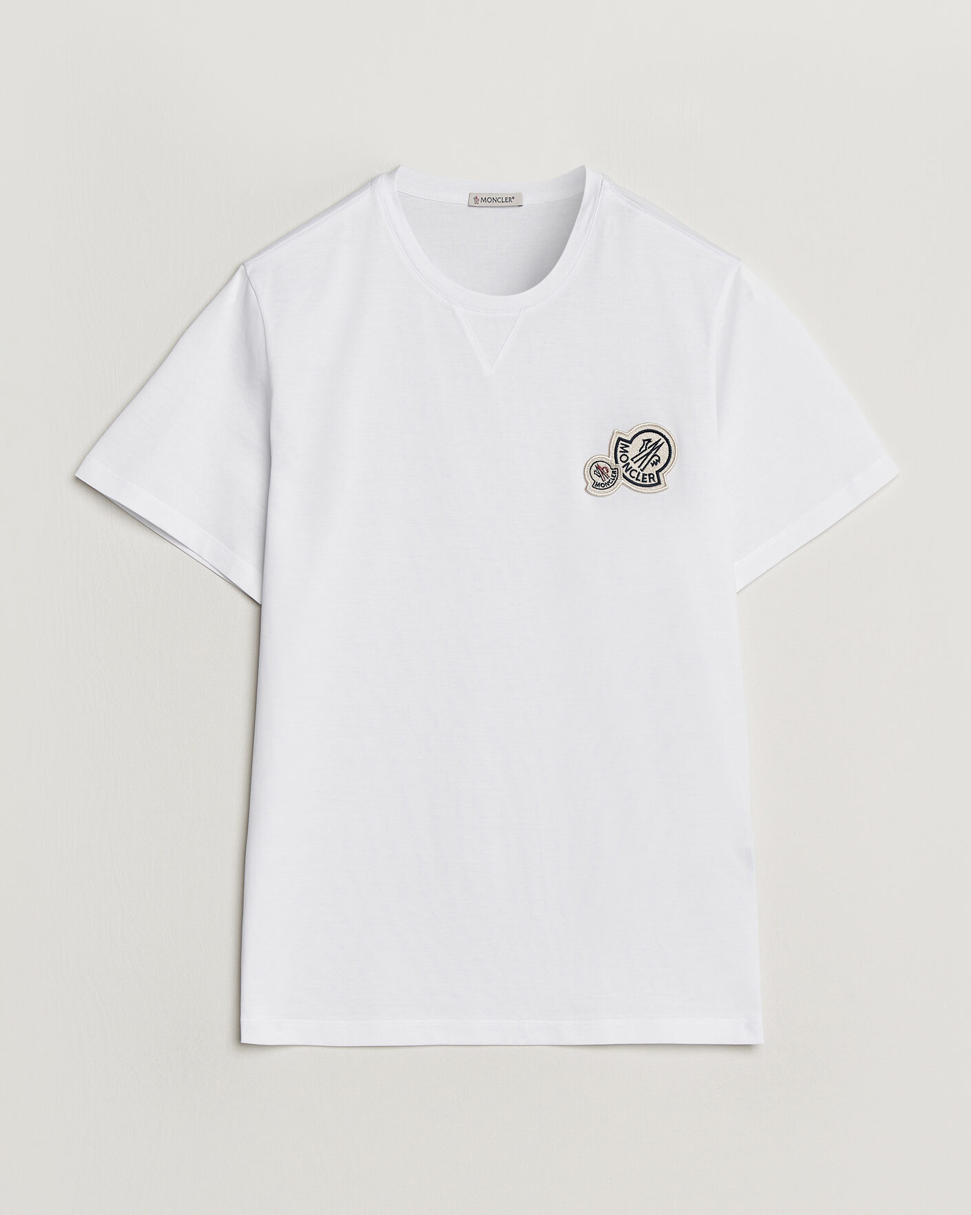Herren | T-Shirts | Moncler | Double Logo T-Shirt White