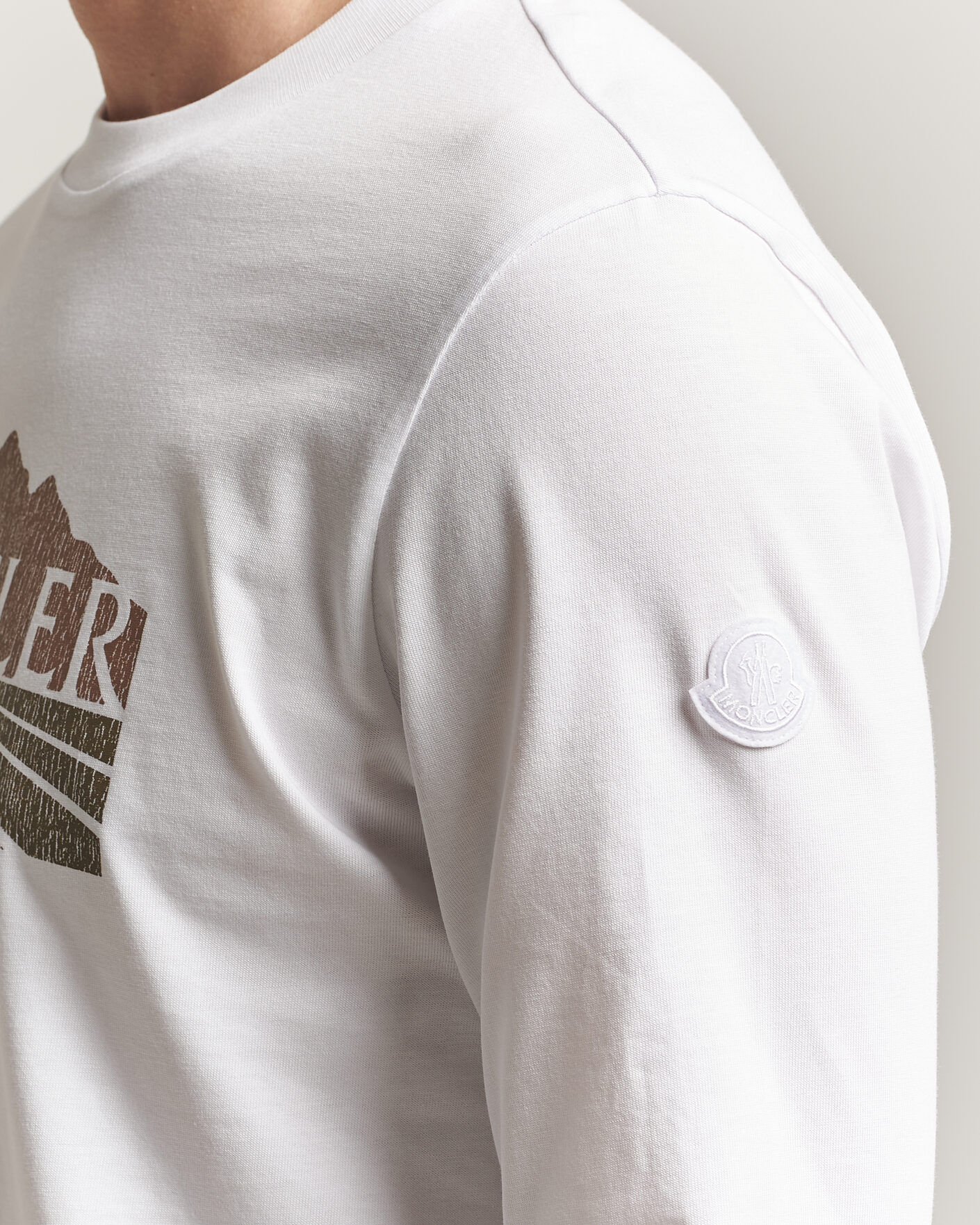 Herren | T-Shirts | Moncler | Graphic Long Sleeve T-Shirt White