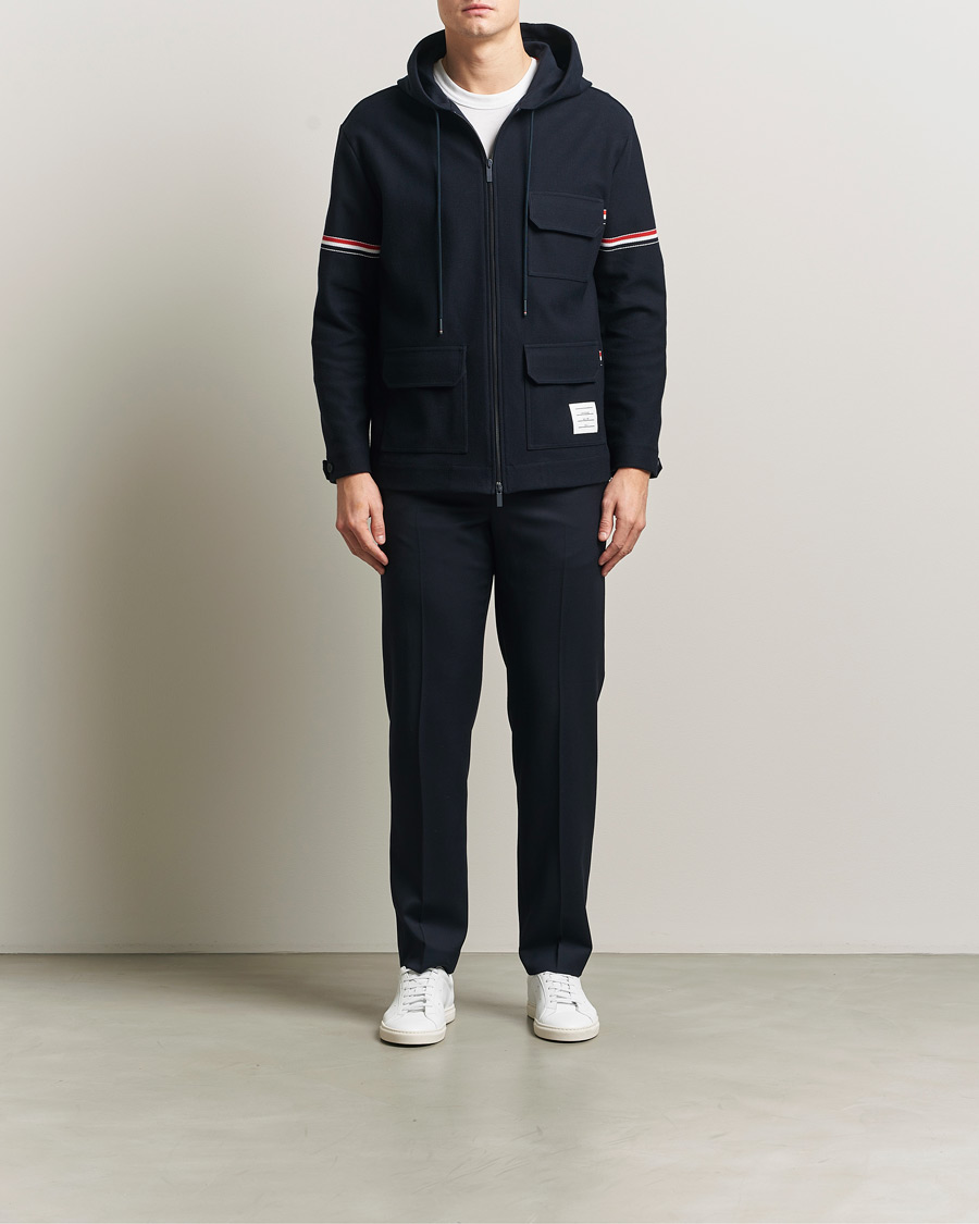 Herren | Jacken | Thom Browne | Tech Twill Field Jacket Navy