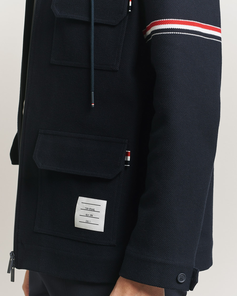 Herren | Jacken | Thom Browne | Tech Twill Field Jacket Navy