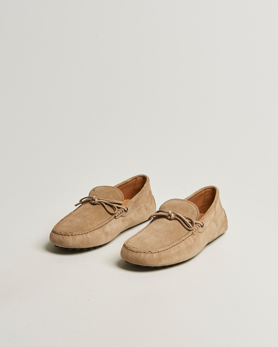 Herren | Mokassin | Tod's | Lacetto Gommino Carshoe Beige Suede