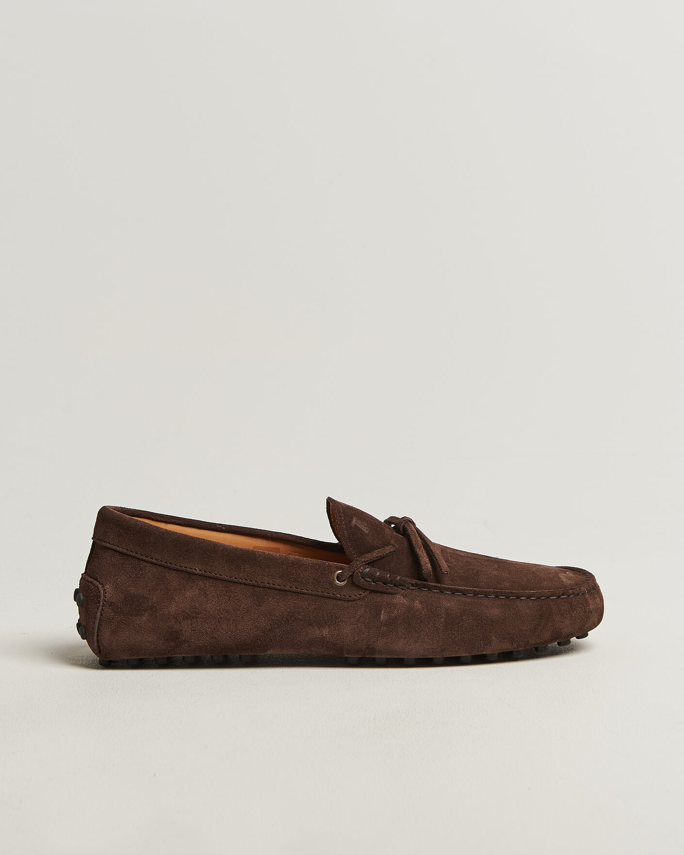 Herren | Mokassin | Tod's | Lacetto Gommino Carshoe Dark Brown Suede