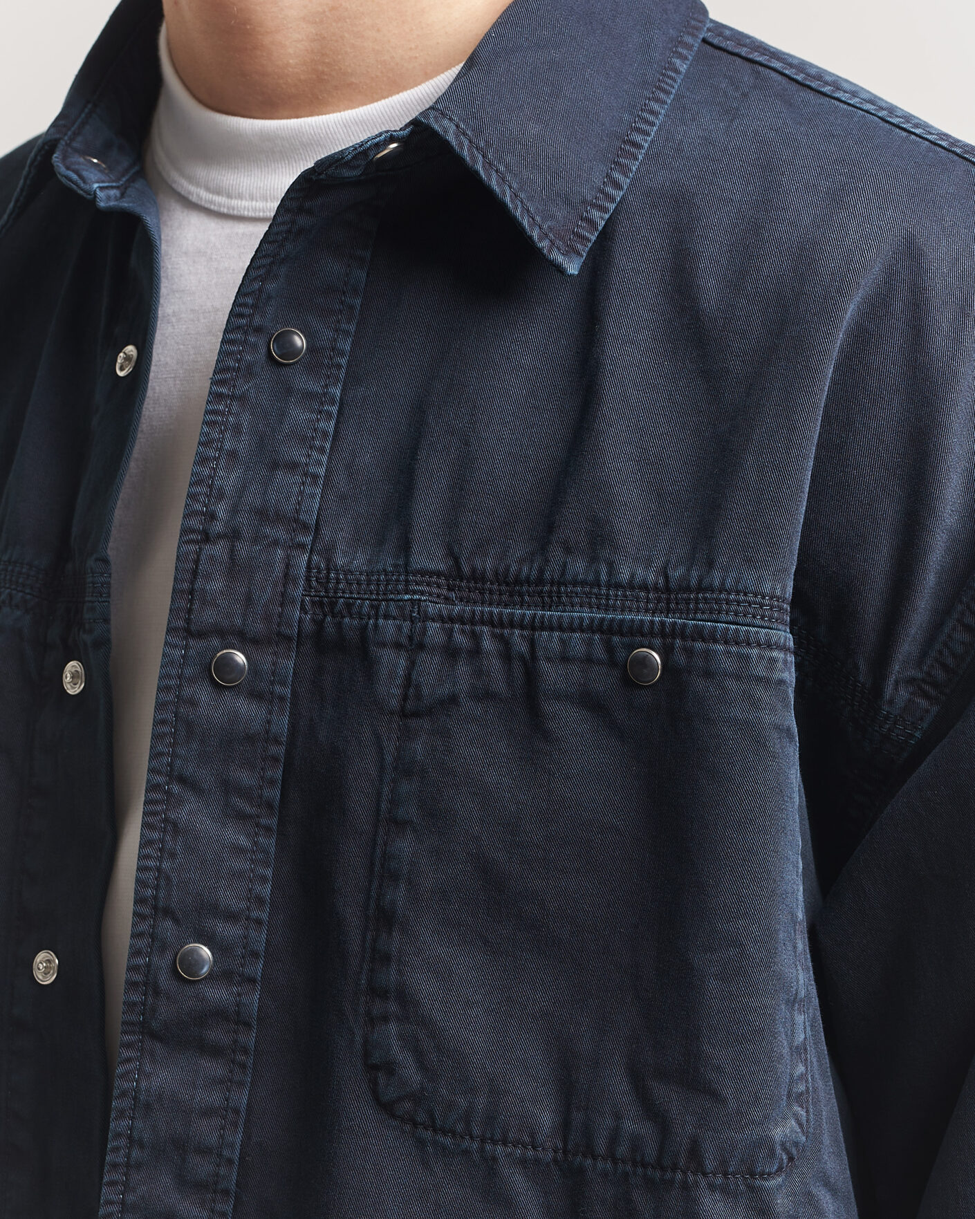 Herren | Hemden | Jeanerica | André Pocket Overshirt Blue Black