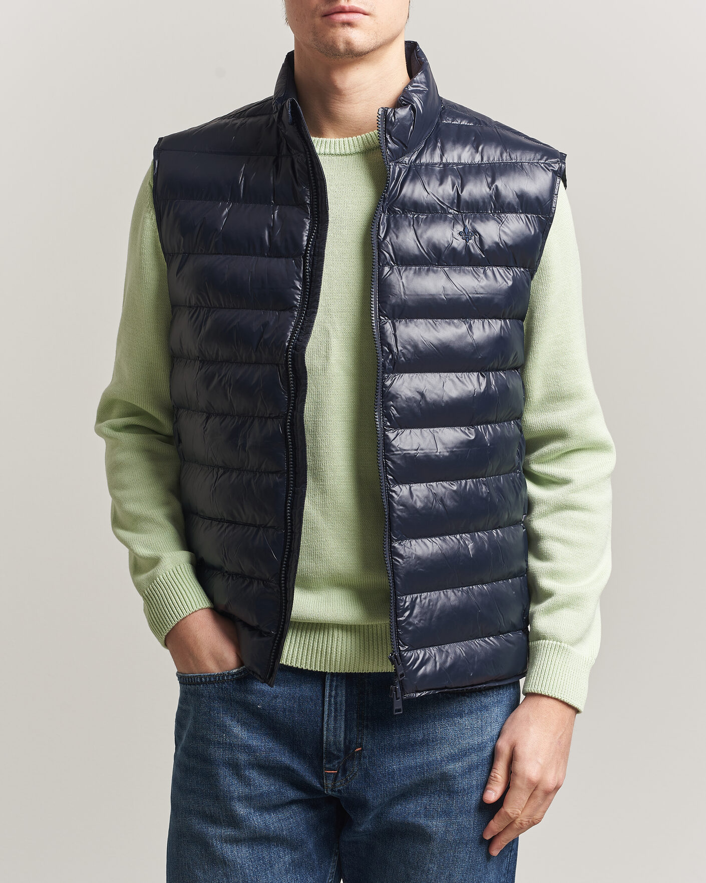 Herren | Westen | Morris | Norfolk Liner Vest Glossy Navy