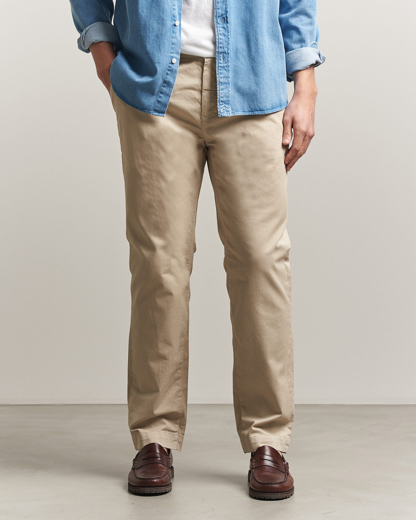 Herren | Hosen | Morris | Jeffrey Summer Chinos Khaki