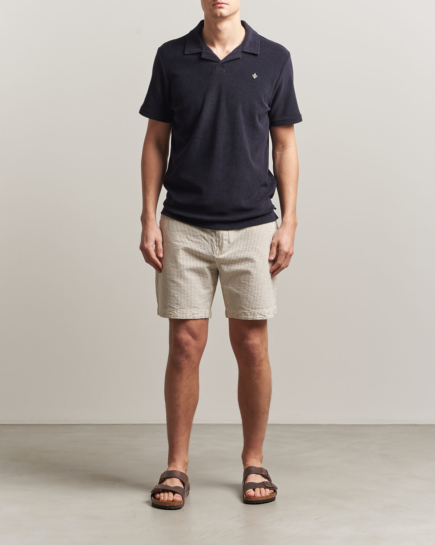 Herren | Shorts | Morris | Fenix Seersucker Shorts Khaki