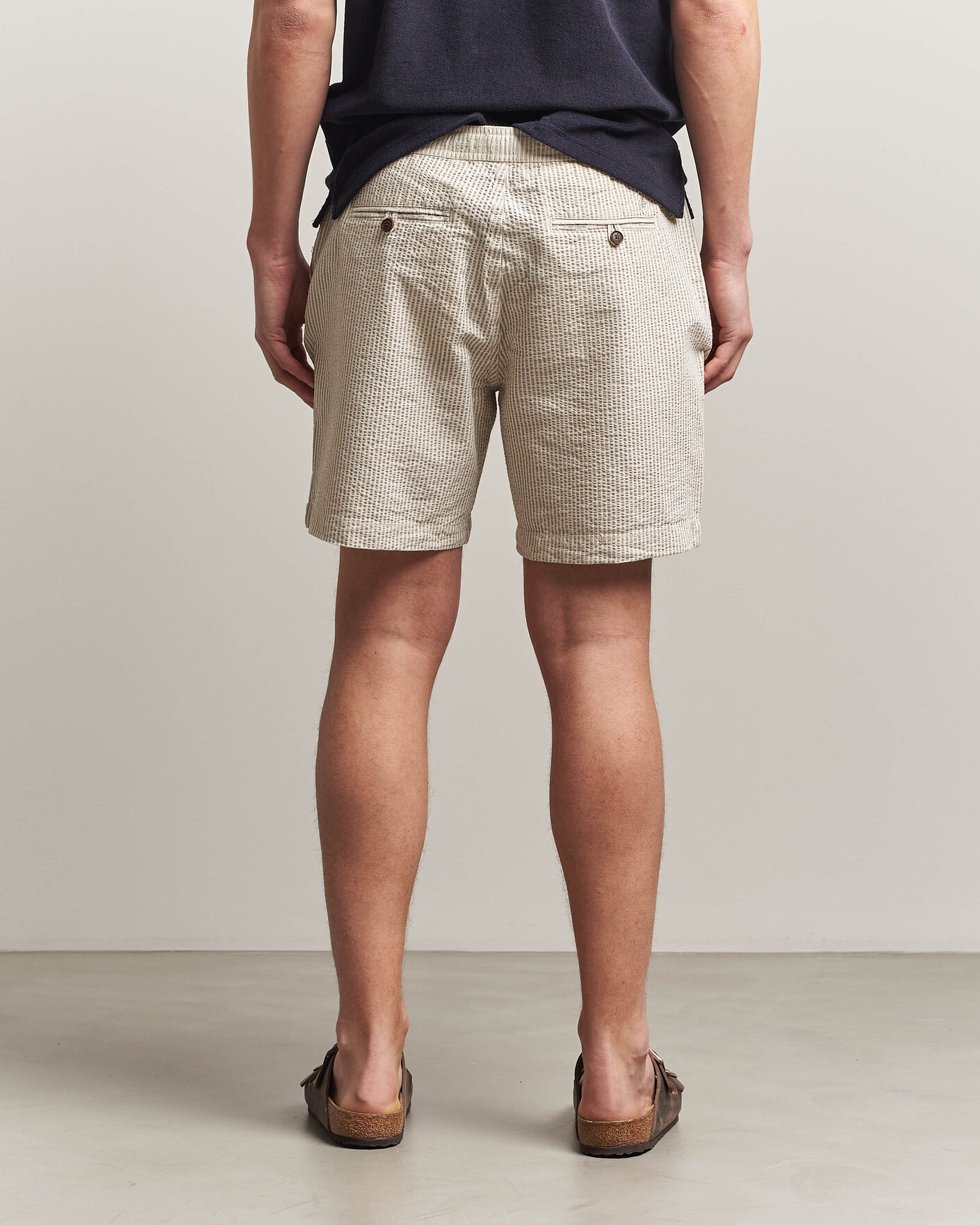 Herren | Shorts | Morris | Fenix Seersucker Shorts Khaki