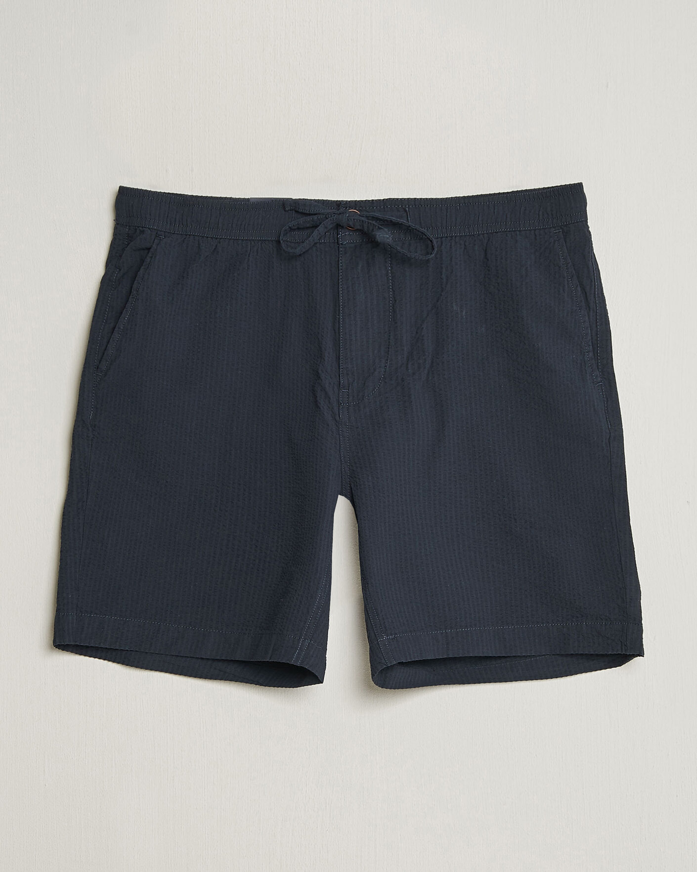 Herren | Shorts | Morris | Fenix Seersucker Shorts Dark Blue