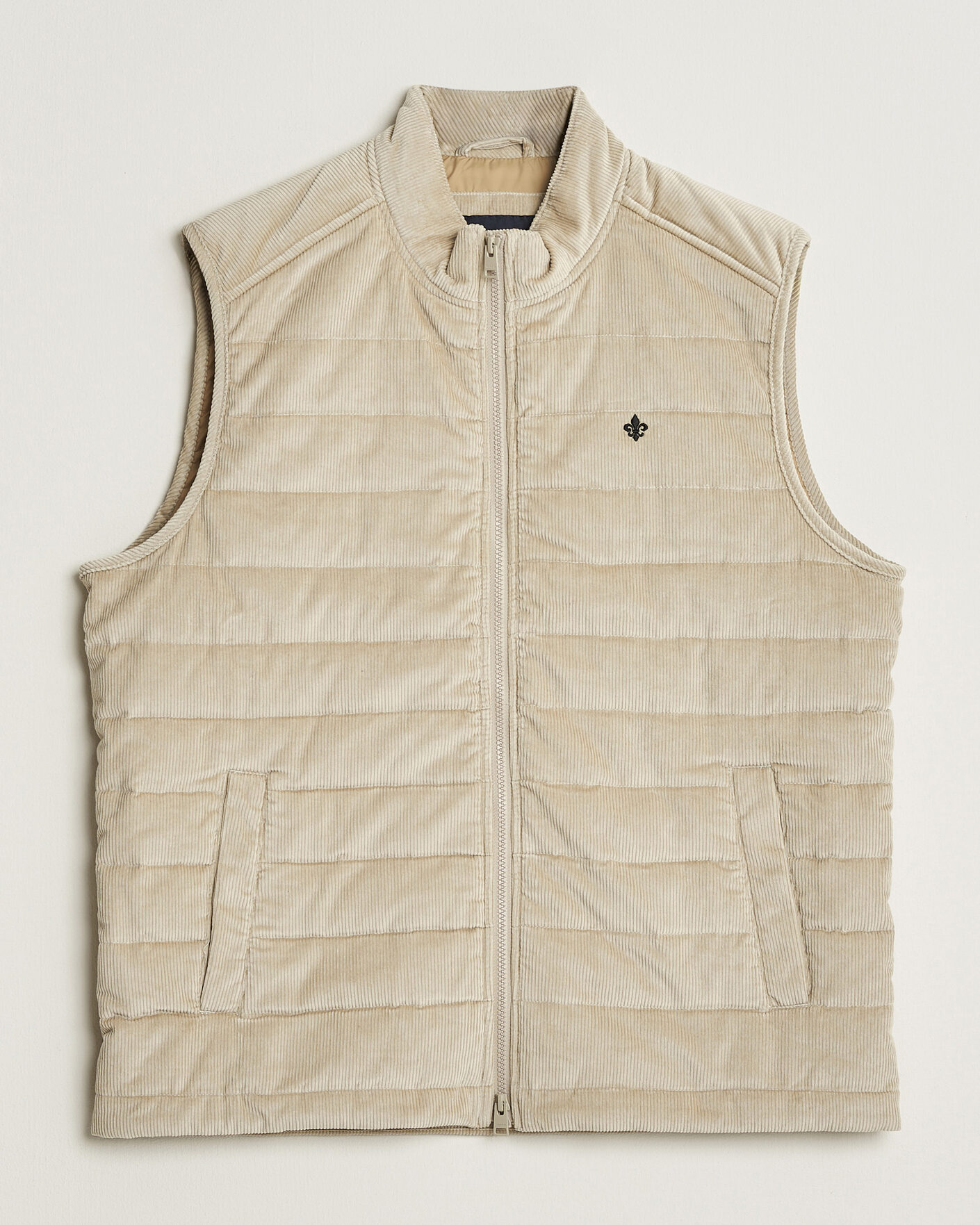 Herren | Westen | Morris | Teddy Quilted Corduroy Vest Khaki