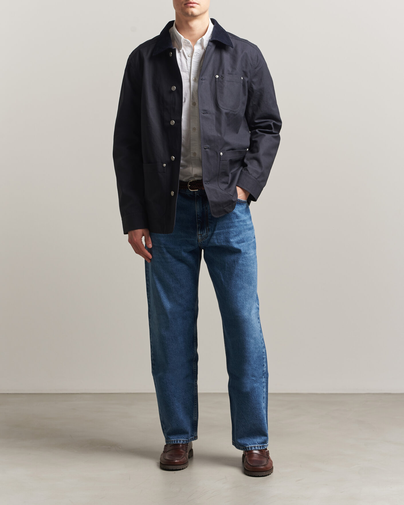 Herren | Jacken | Morris | Belmont Wax Shirt Jacket Navy