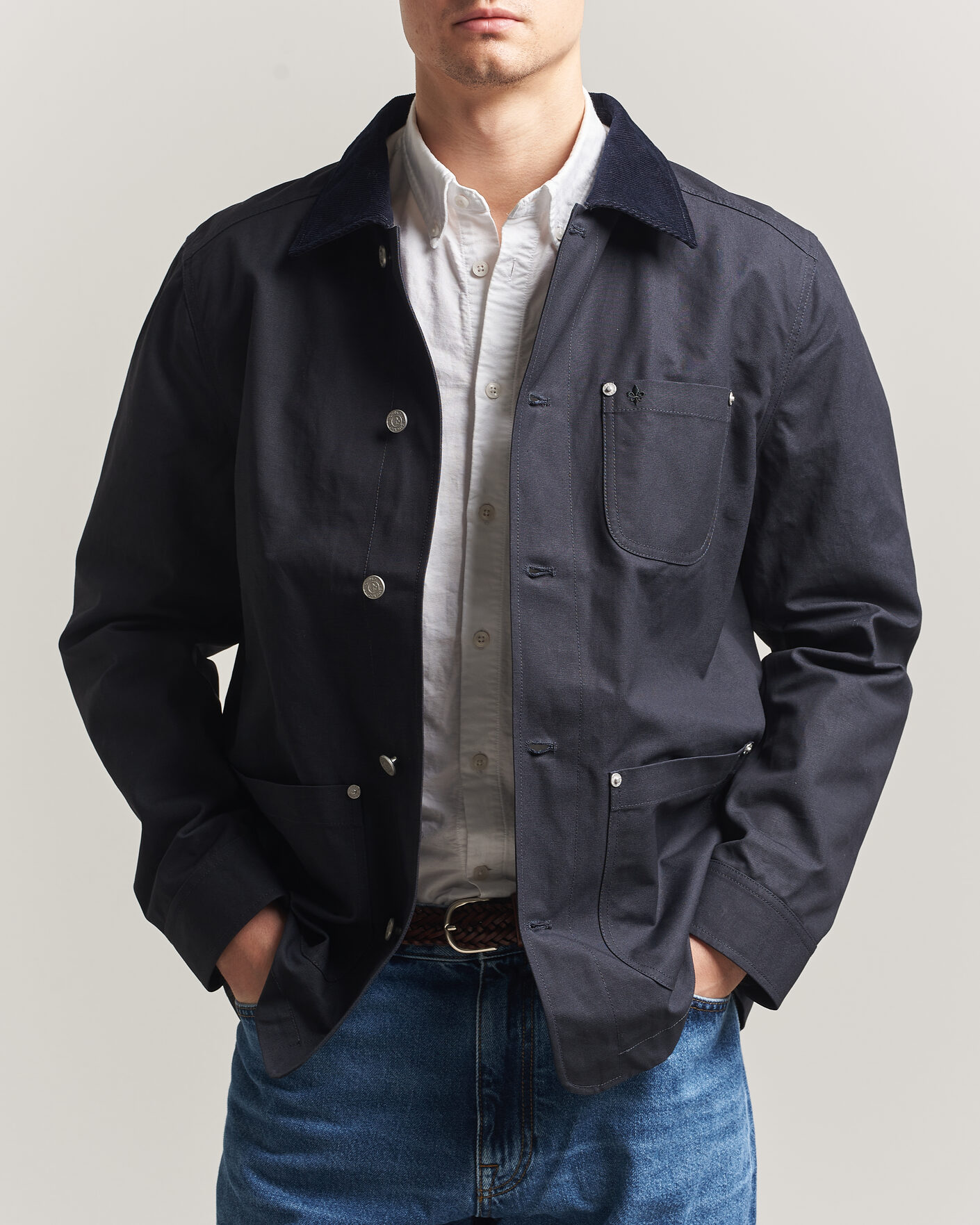 Herren | Jacken | Morris | Belmont Wax Shirt Jacket Navy