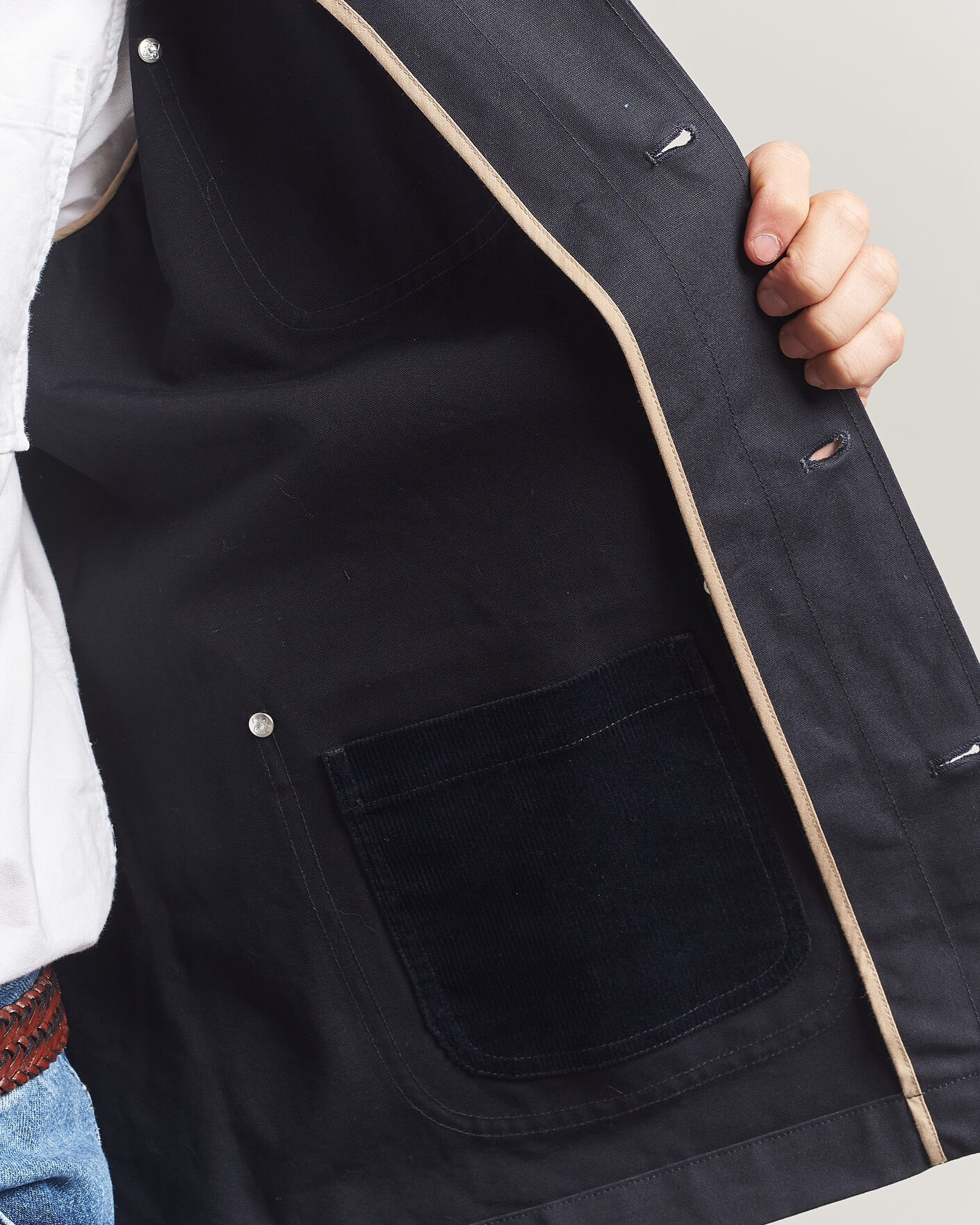 Herren | Jacken | Morris | Belmont Wax Shirt Jacket Navy