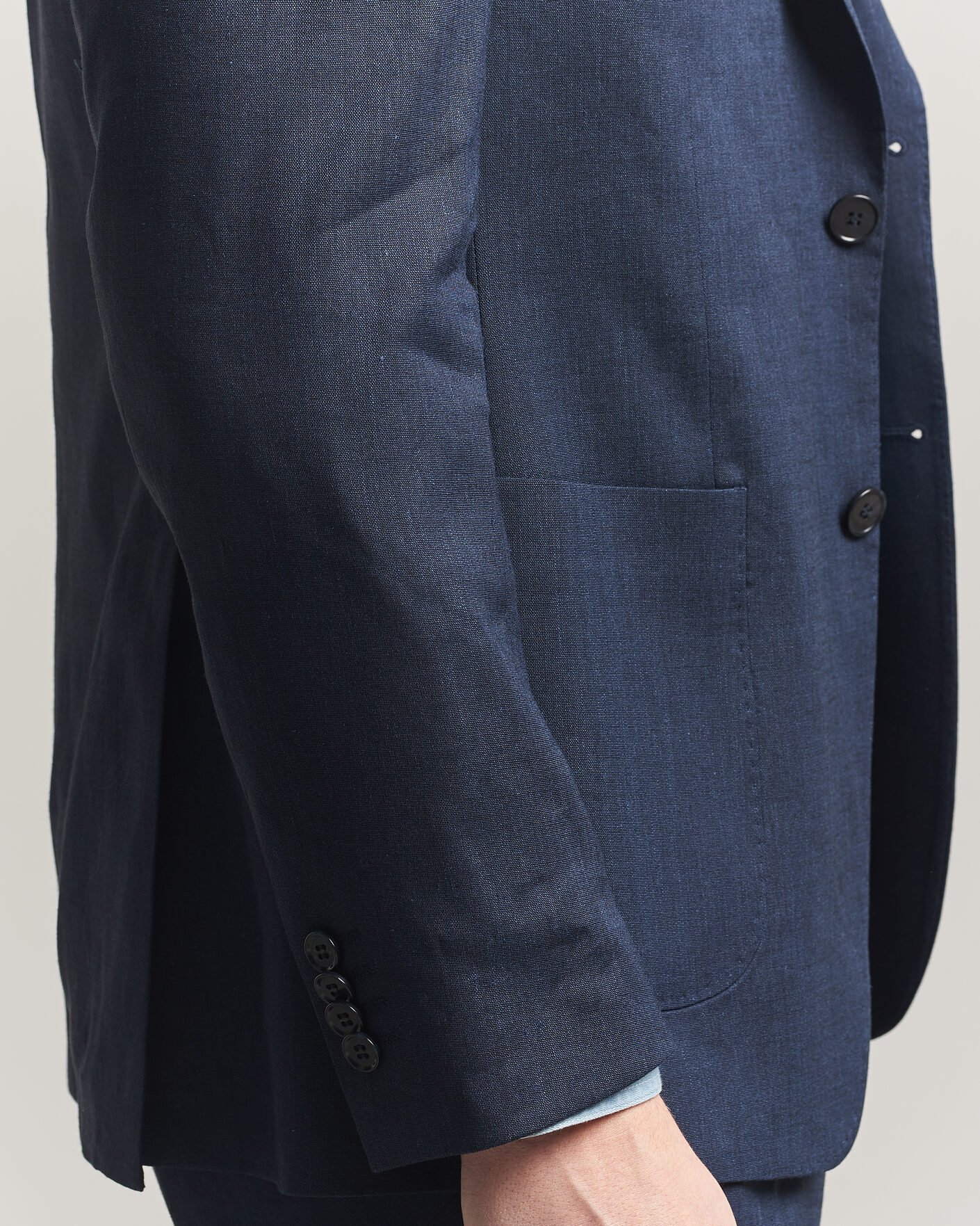 Herren | Sakkos | Morris | Linen Suit Blazer Navy