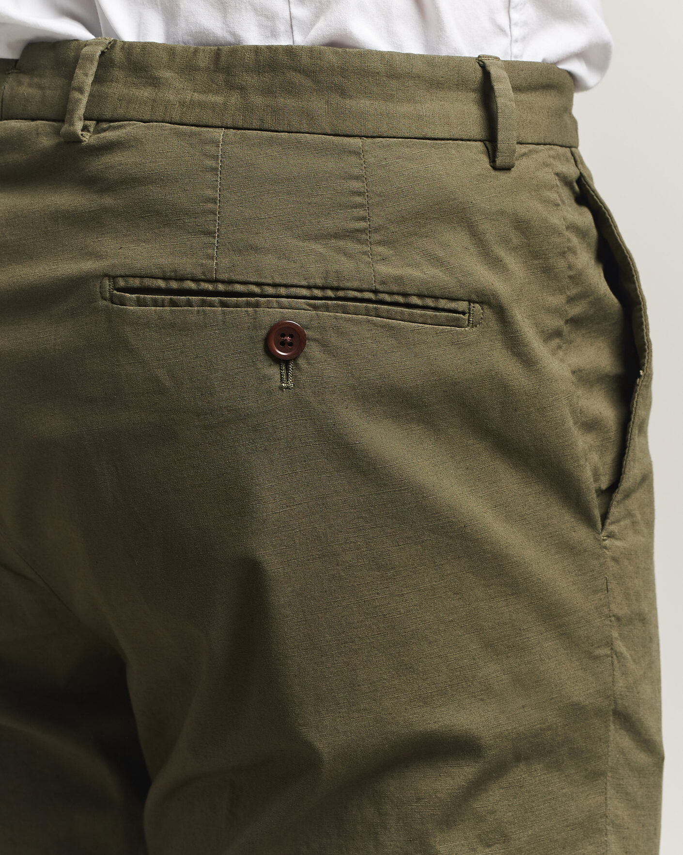 Herren | Hosen | Morris | Jack Washed Cotton Trousers Olive