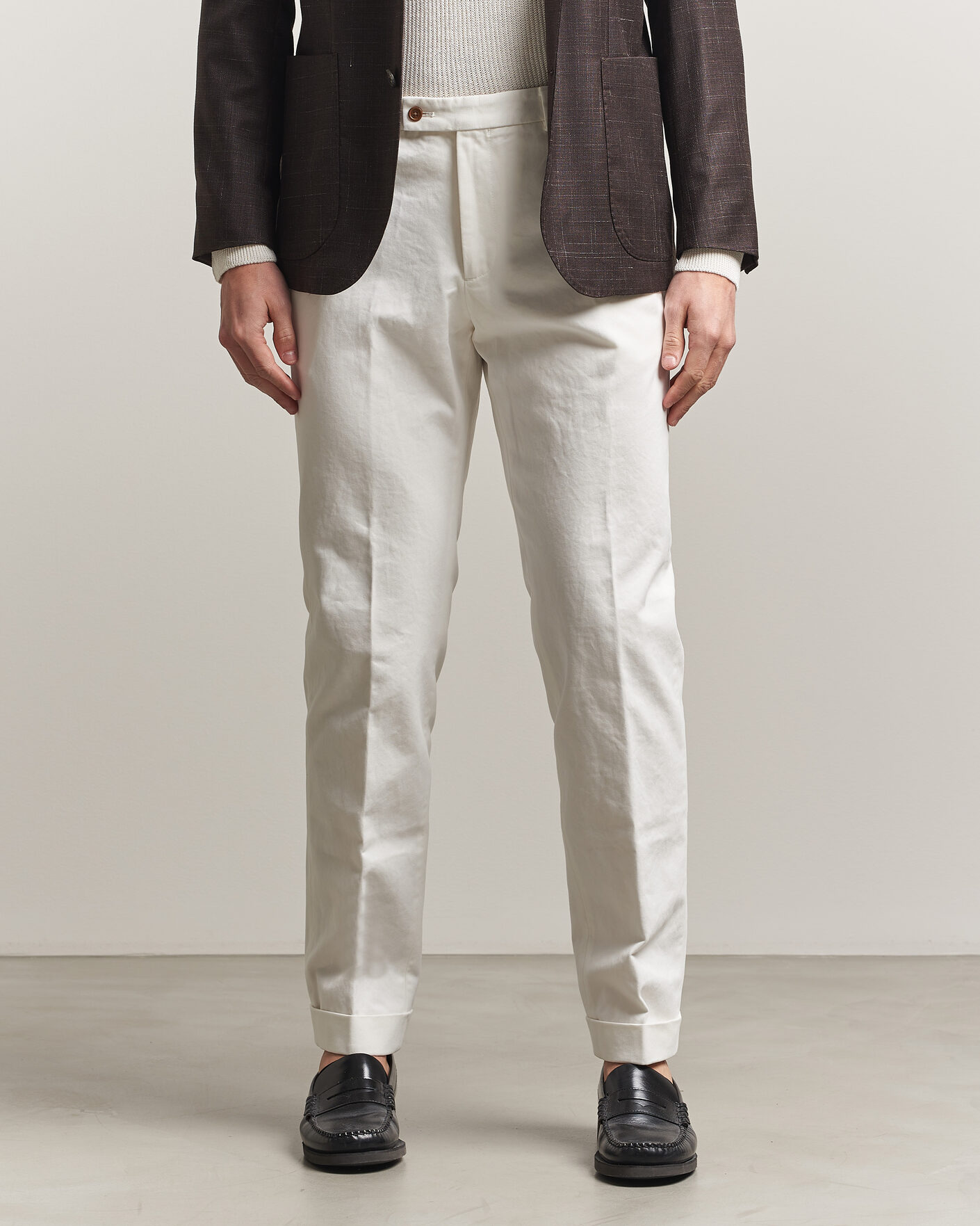 Herren | Hosen | Morris | Jack Cotton Trousers Off White
